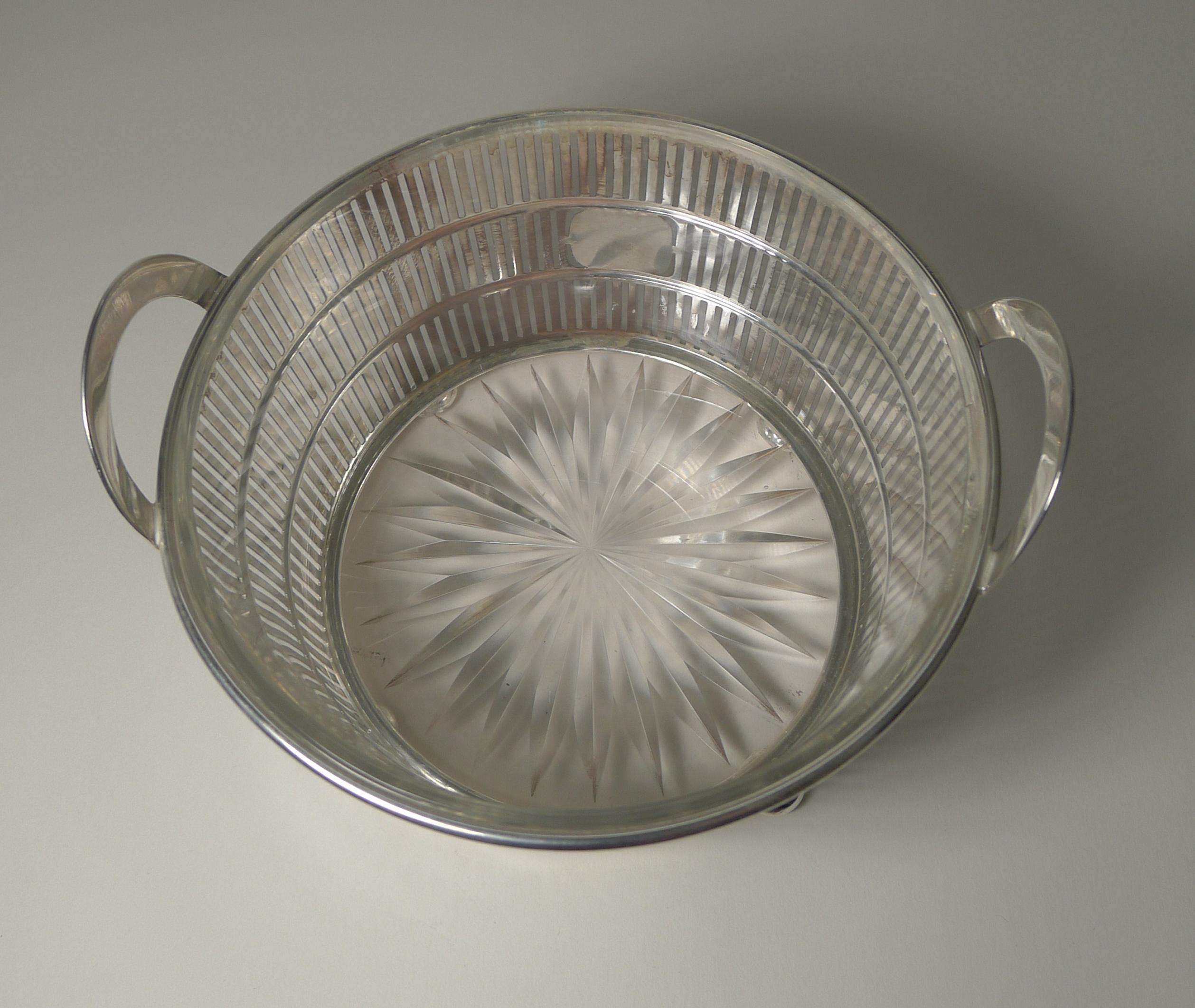 American Solid / Sterling Silver Ice Bowl / Bucket C.1920, Watson 1