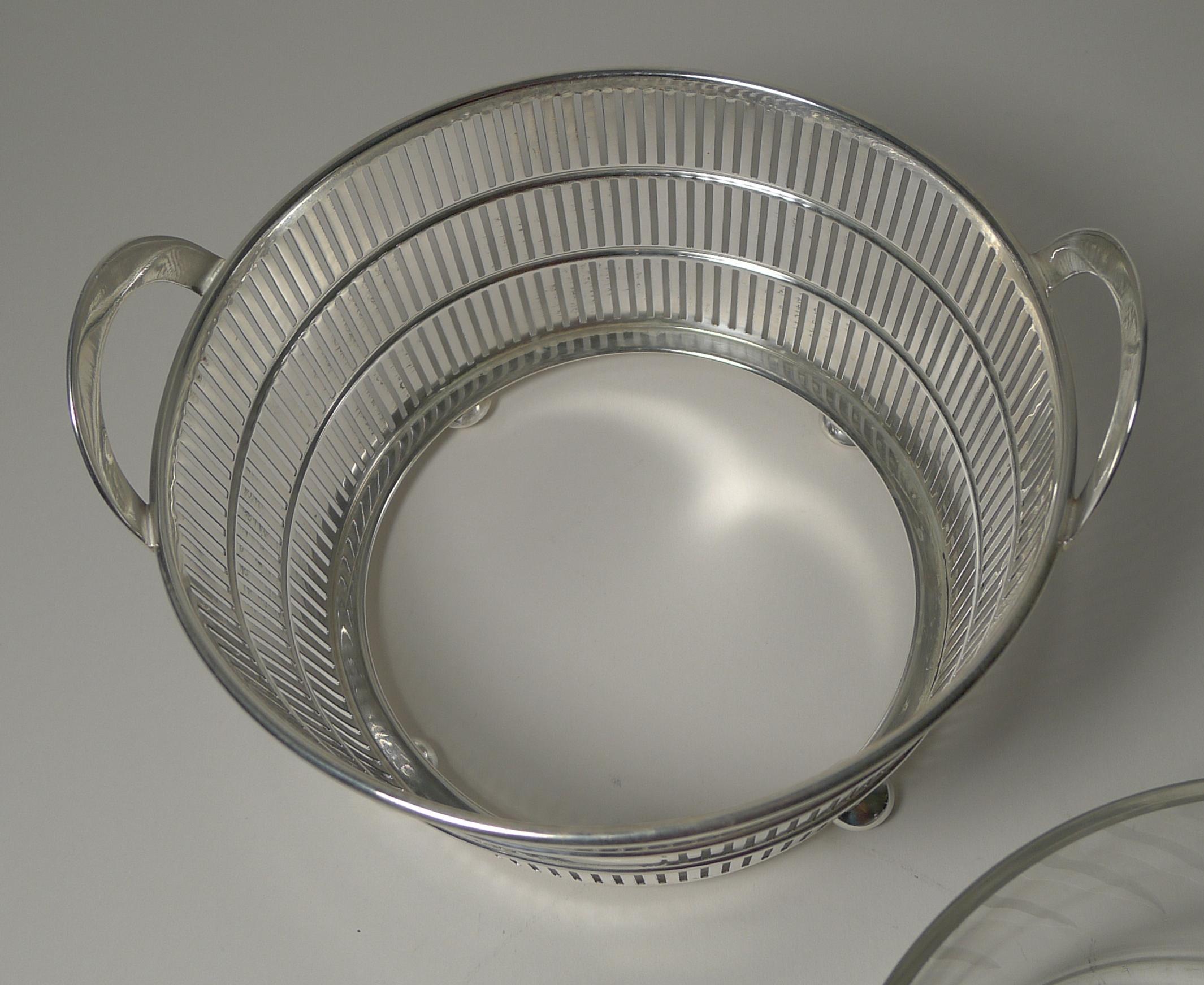 American Solid / Sterling Silver Ice Bowl / Bucket C.1920, Watson 3