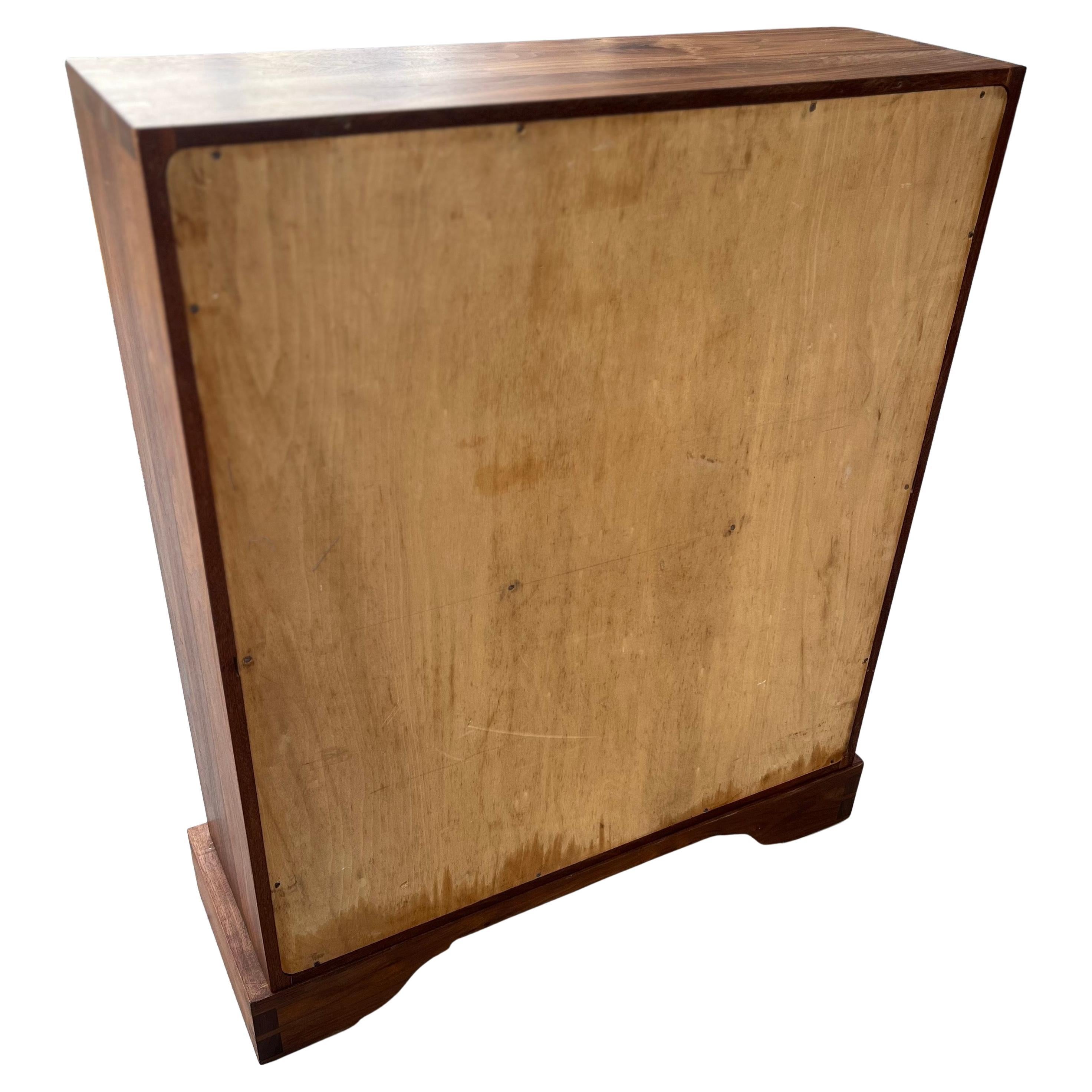 American Solid Walnut 1970's Versatile Bookcase Nakashima Style Dovetail Joints 2