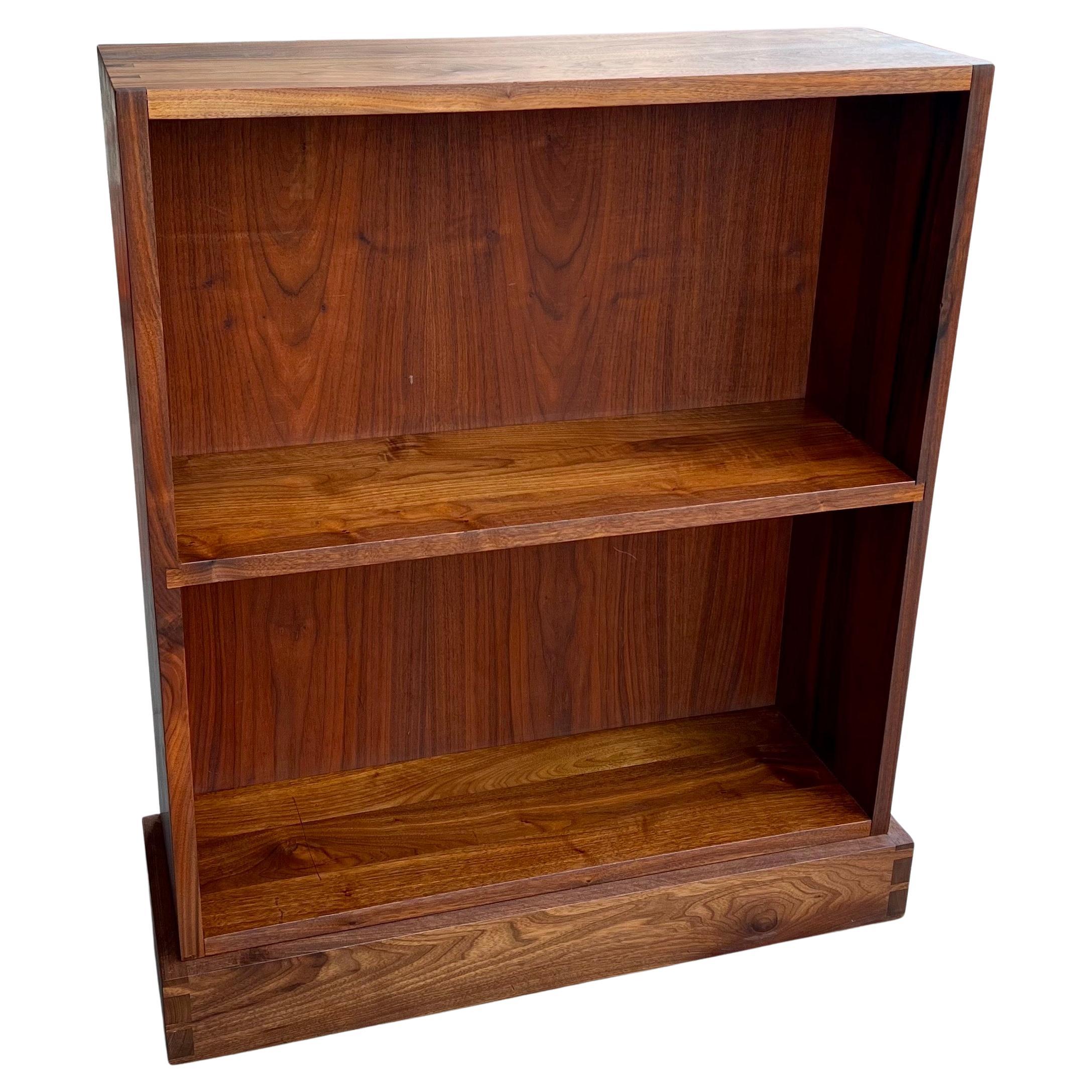 American Solid Walnut 1970's Versatile Bookcase Nakashima Style Dovetail Joints 3