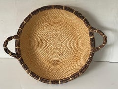 American South Carolina Dillan Sweatgrass Handmade Basket w Handles