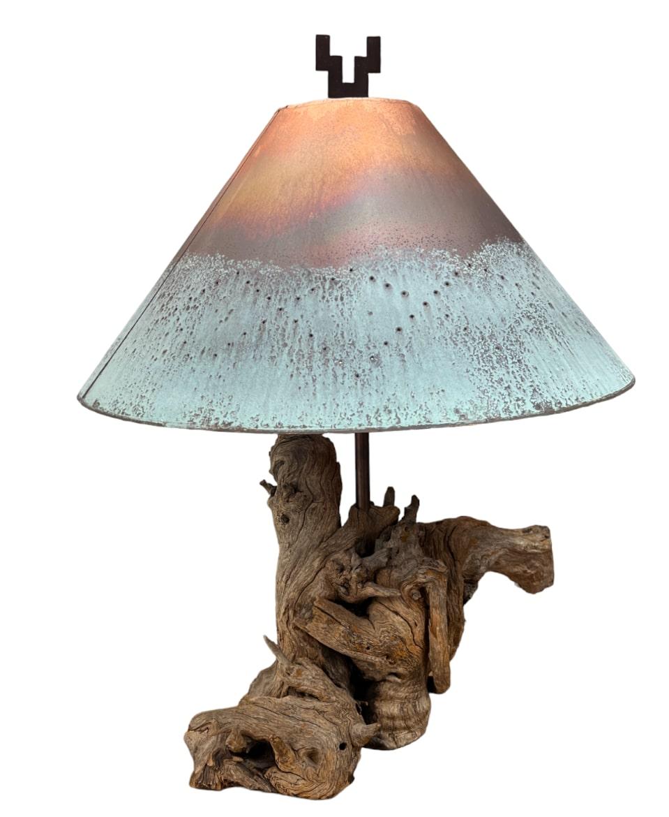 Hand-Crafted American Southwest Style Table Lamp For Sale