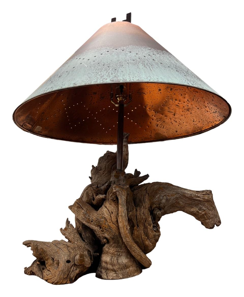 American Southwest Style Table Lamp In Good Condition For Sale In North Palm Beach, FL