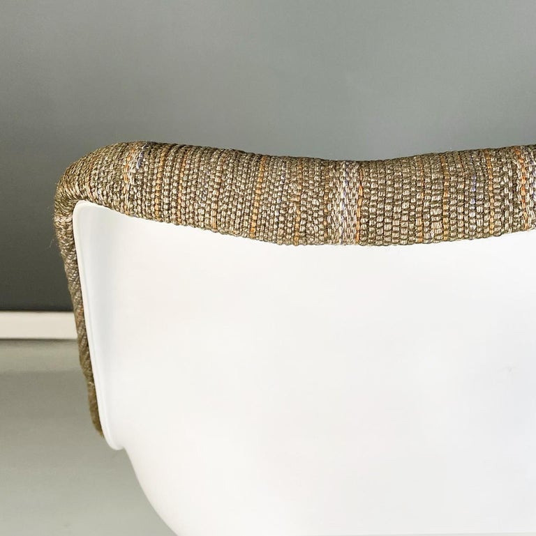 American Space Age Brown Fabric Tulip Chair by Eero Saarinen for Knoll