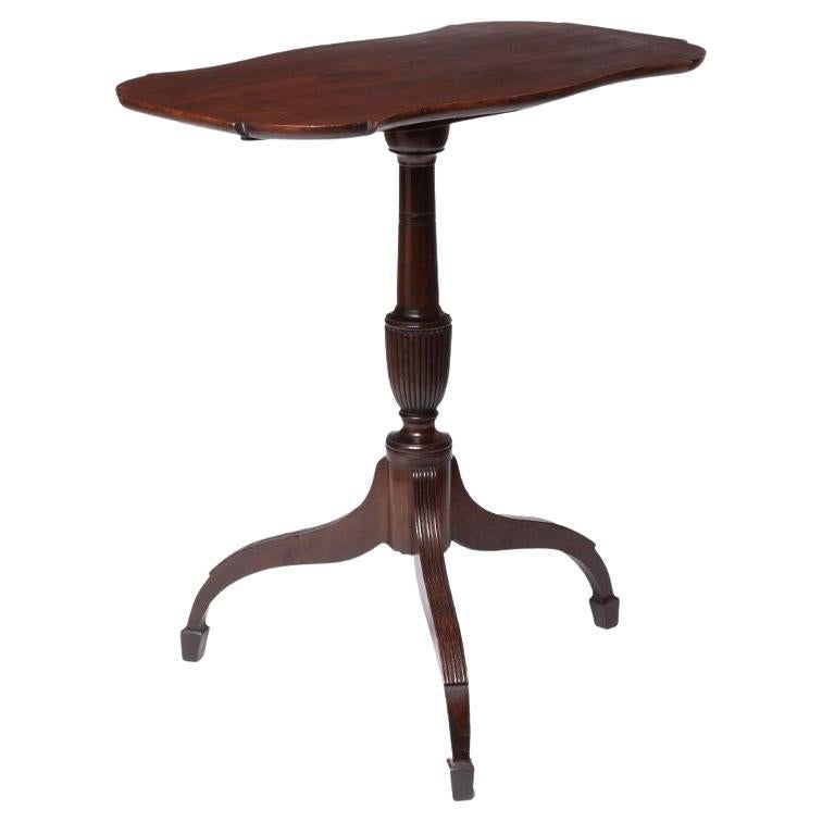 American Spider Leg Tilt-Top Candle Stand by John Meads, 1810 For Sale