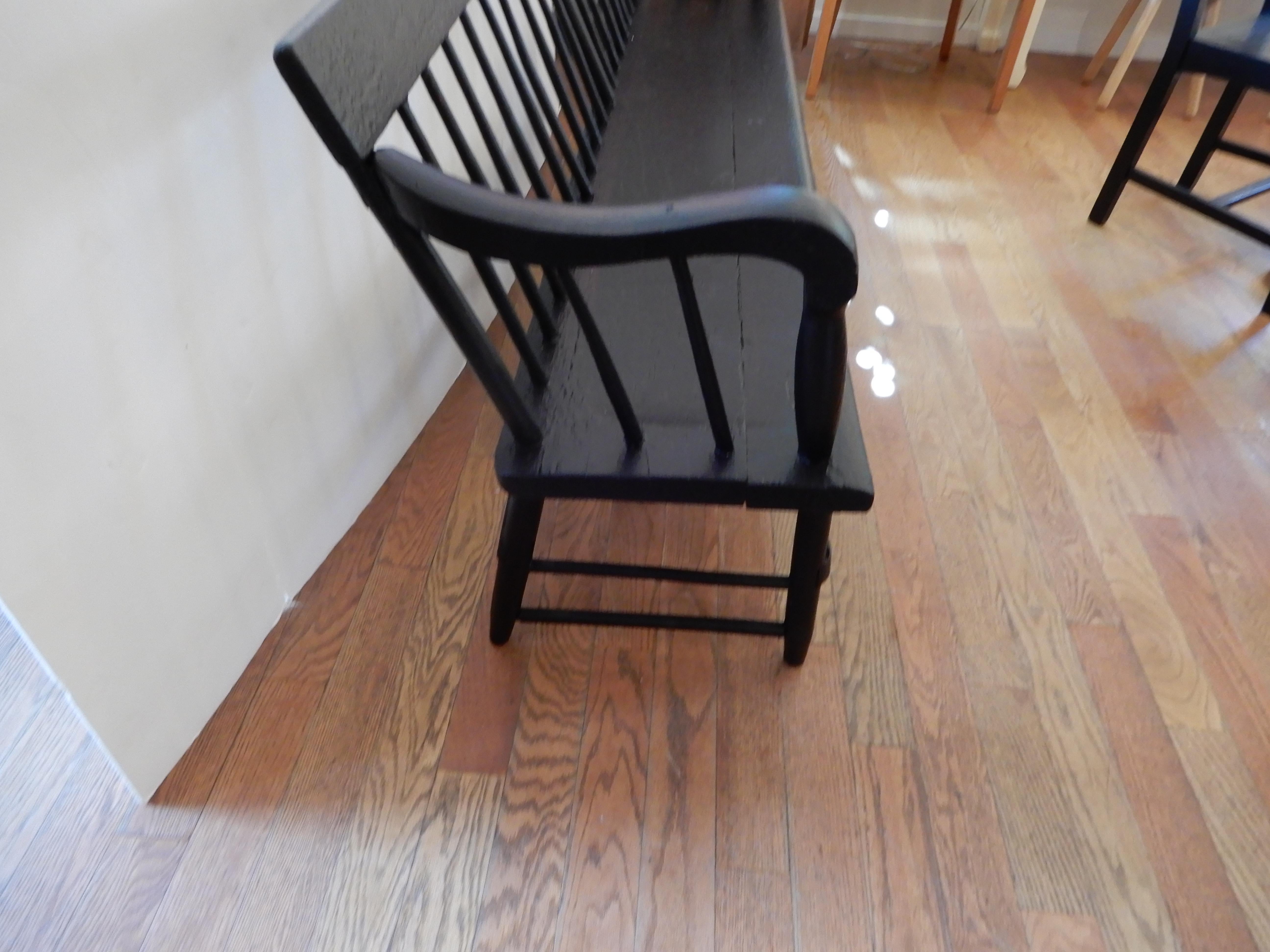 An American Antique Wooden  Bench /Settee, c1890s 2