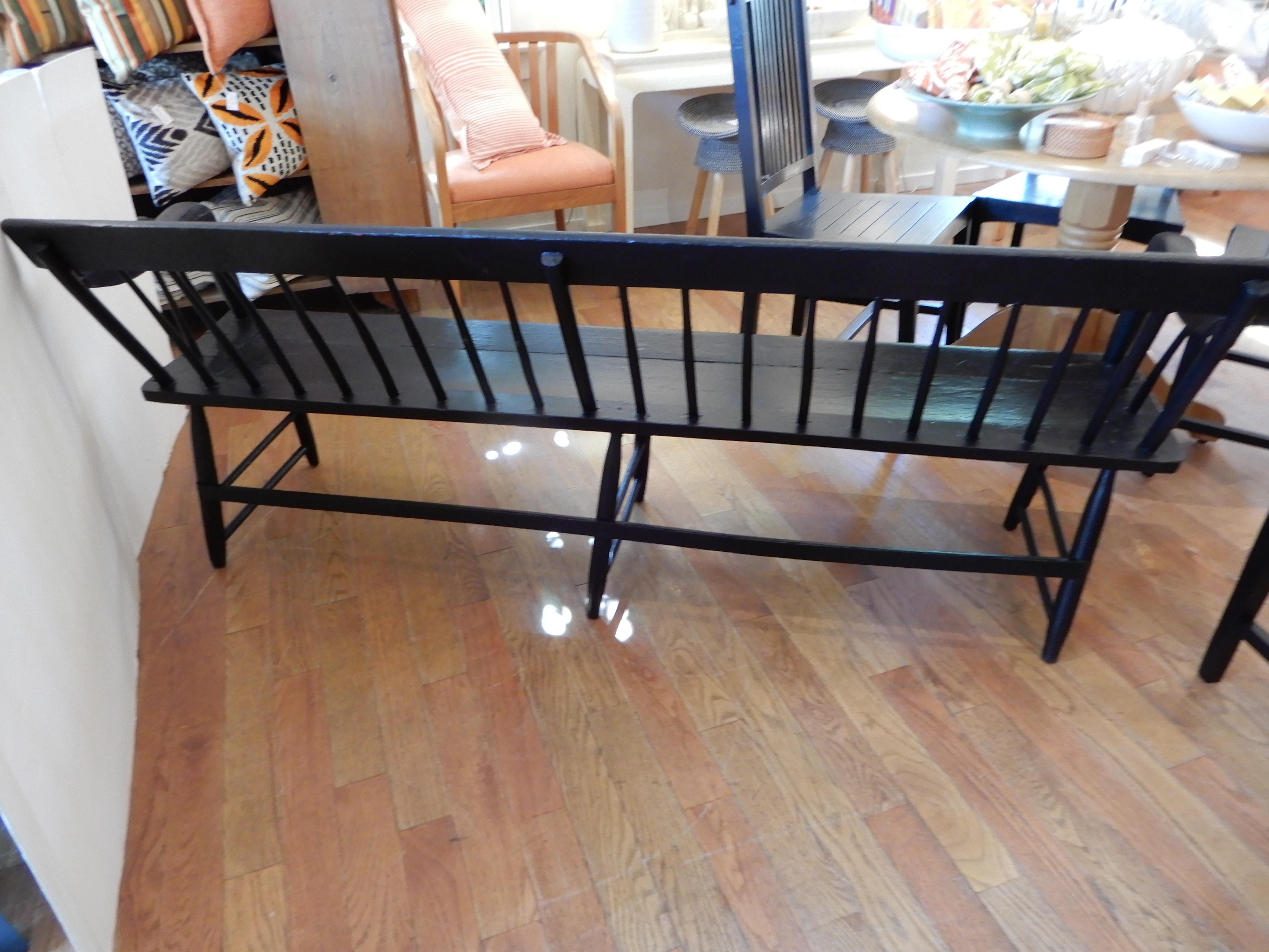 An American Antique Wooden  Bench /Settee, c1890s 3