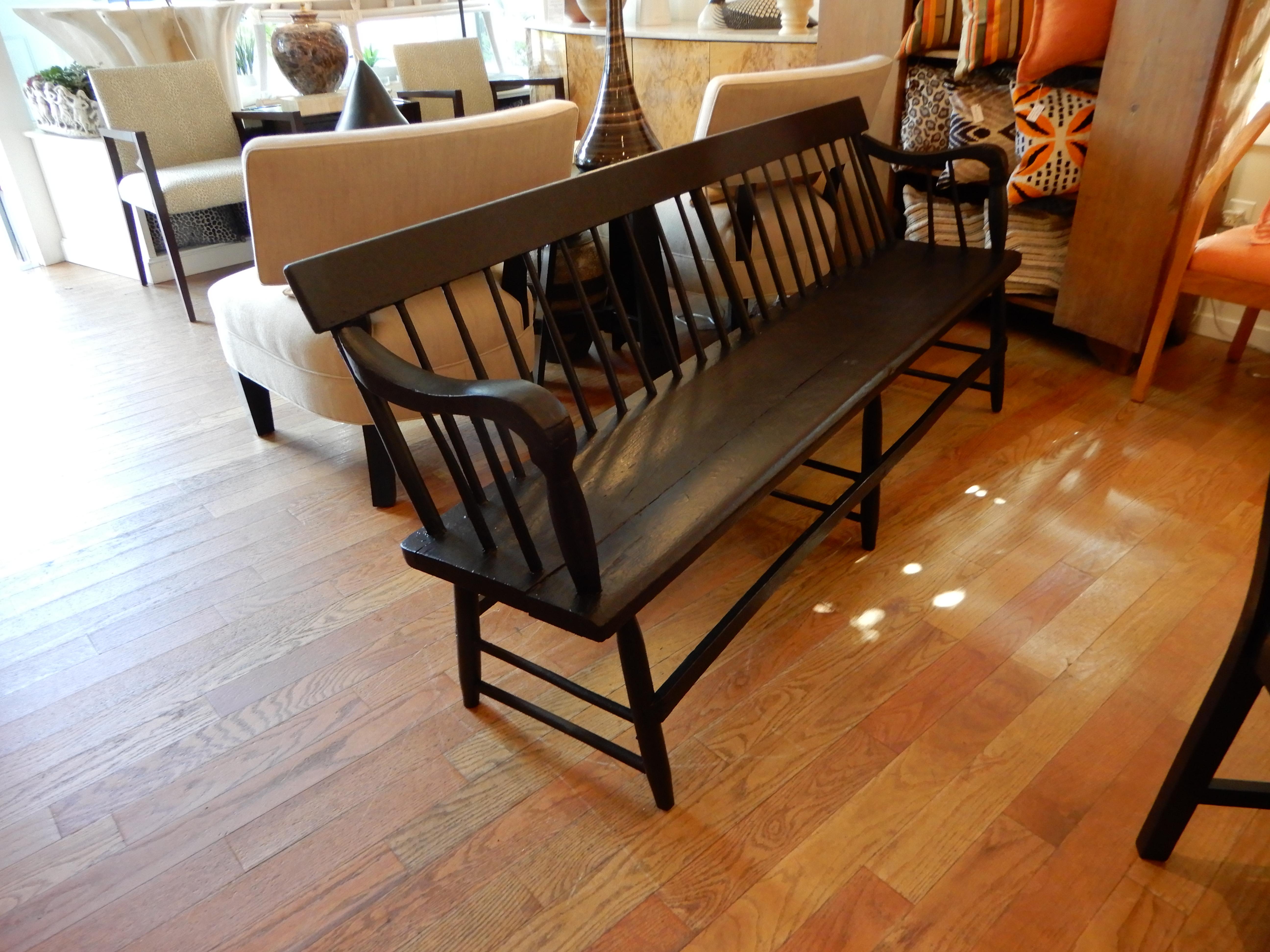 An American Antique Wooden  Bench /Settee, c1890s 4