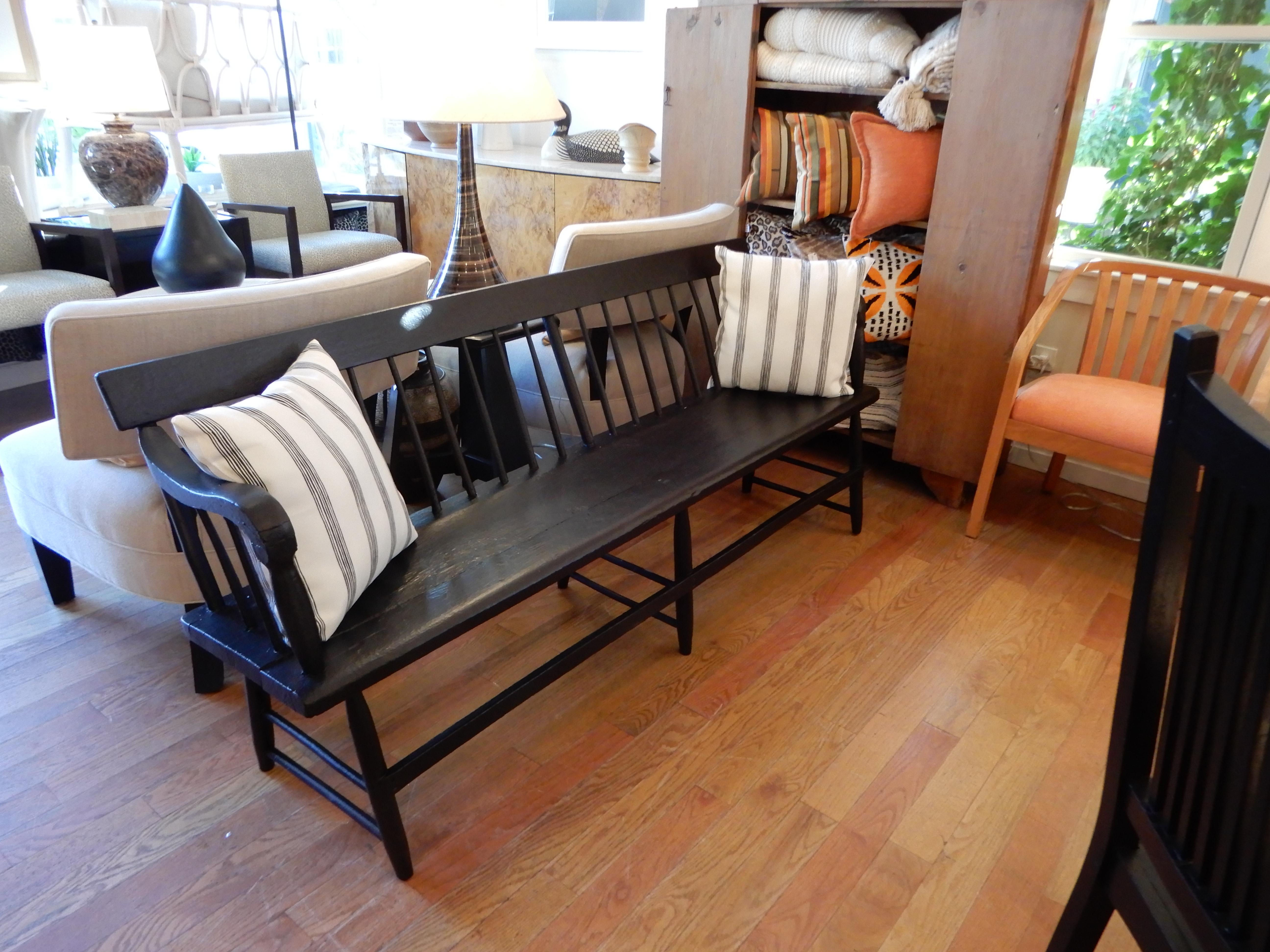 An American Antique Wooden  Bench /Settee, c1890s 5