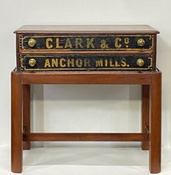 American Spool Cabinet Side Table, Late 19th Century