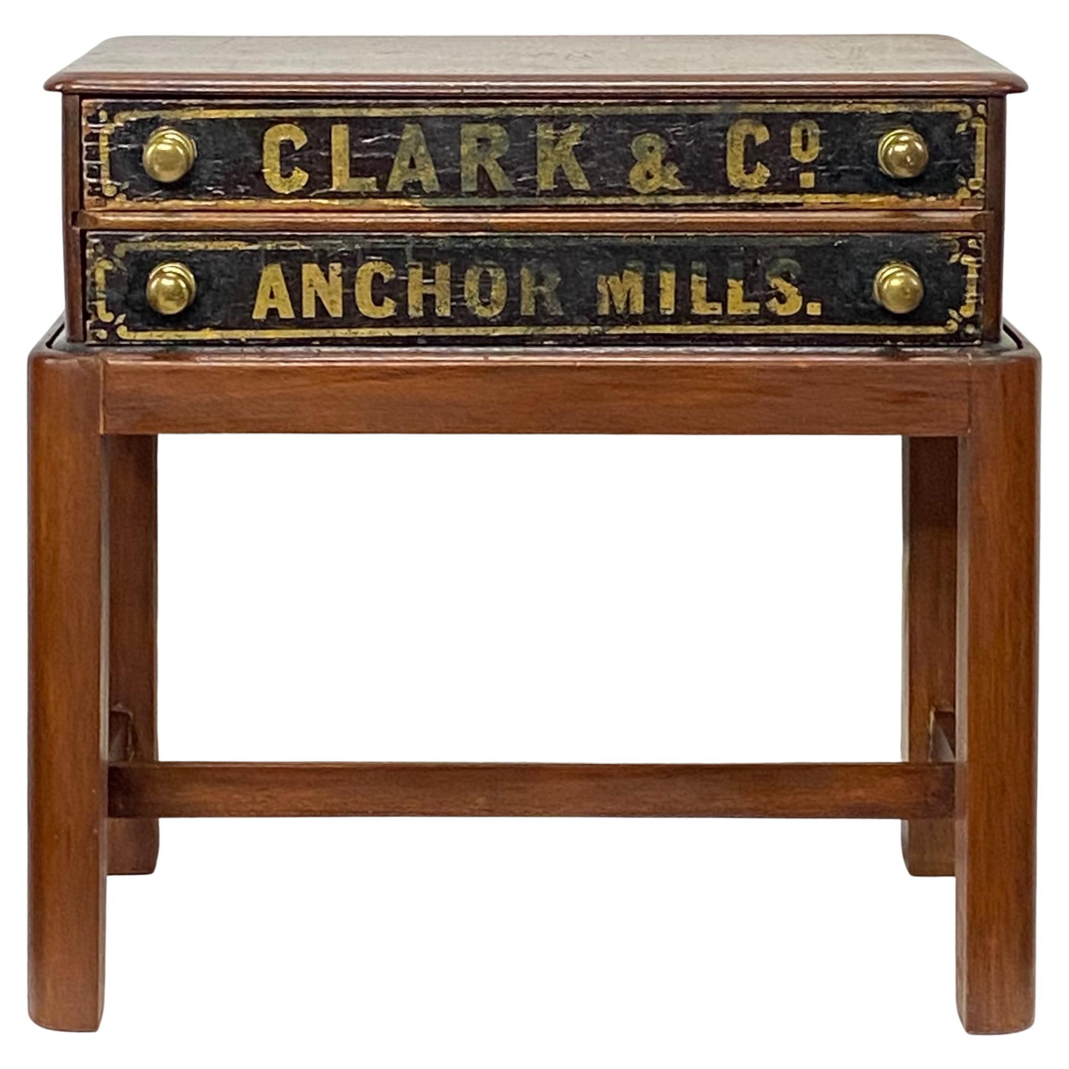 American Spool Cabinet Side Table, Late 19th Century