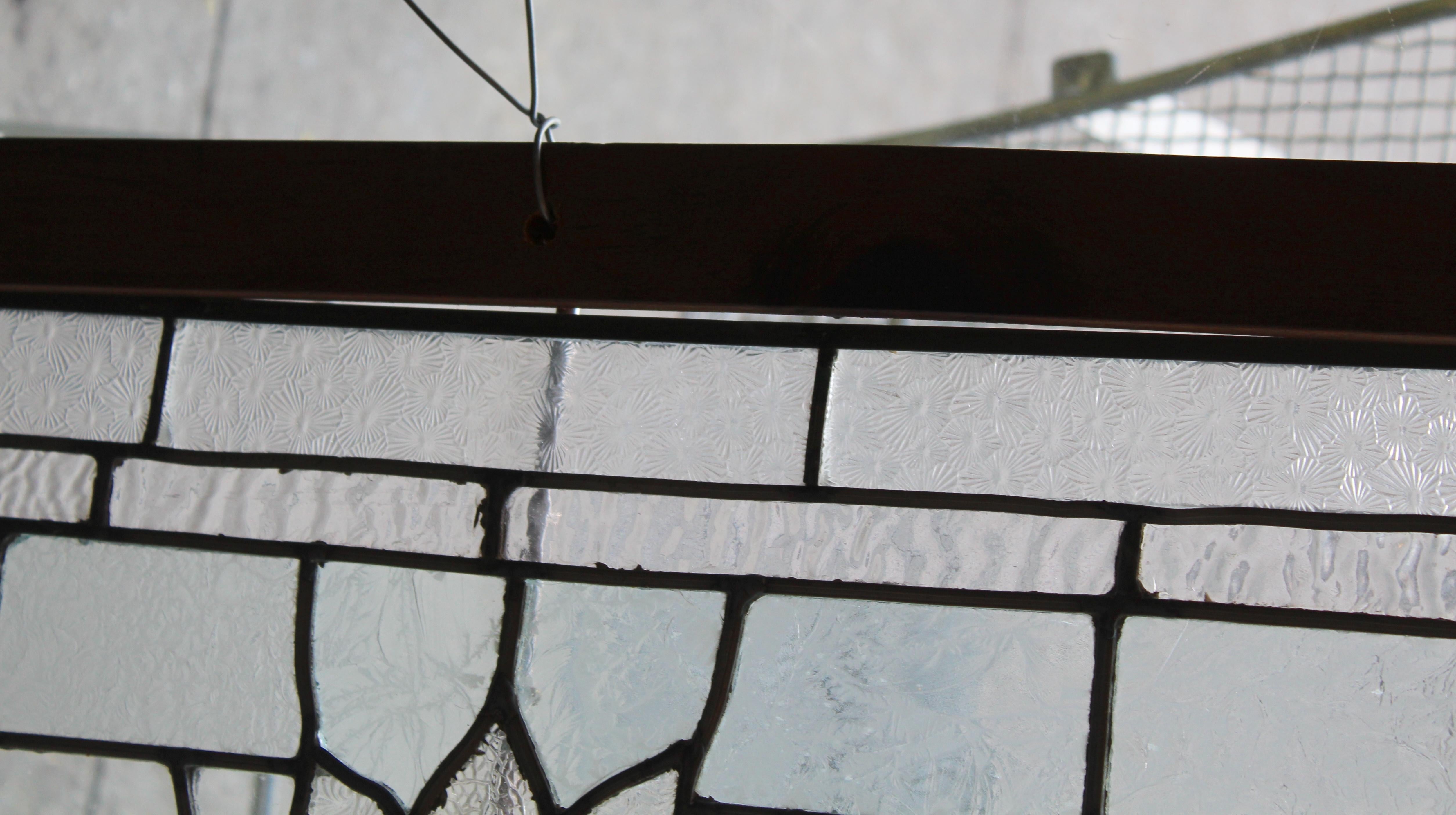 Imposte américaine en verre teinté et biseauté 43