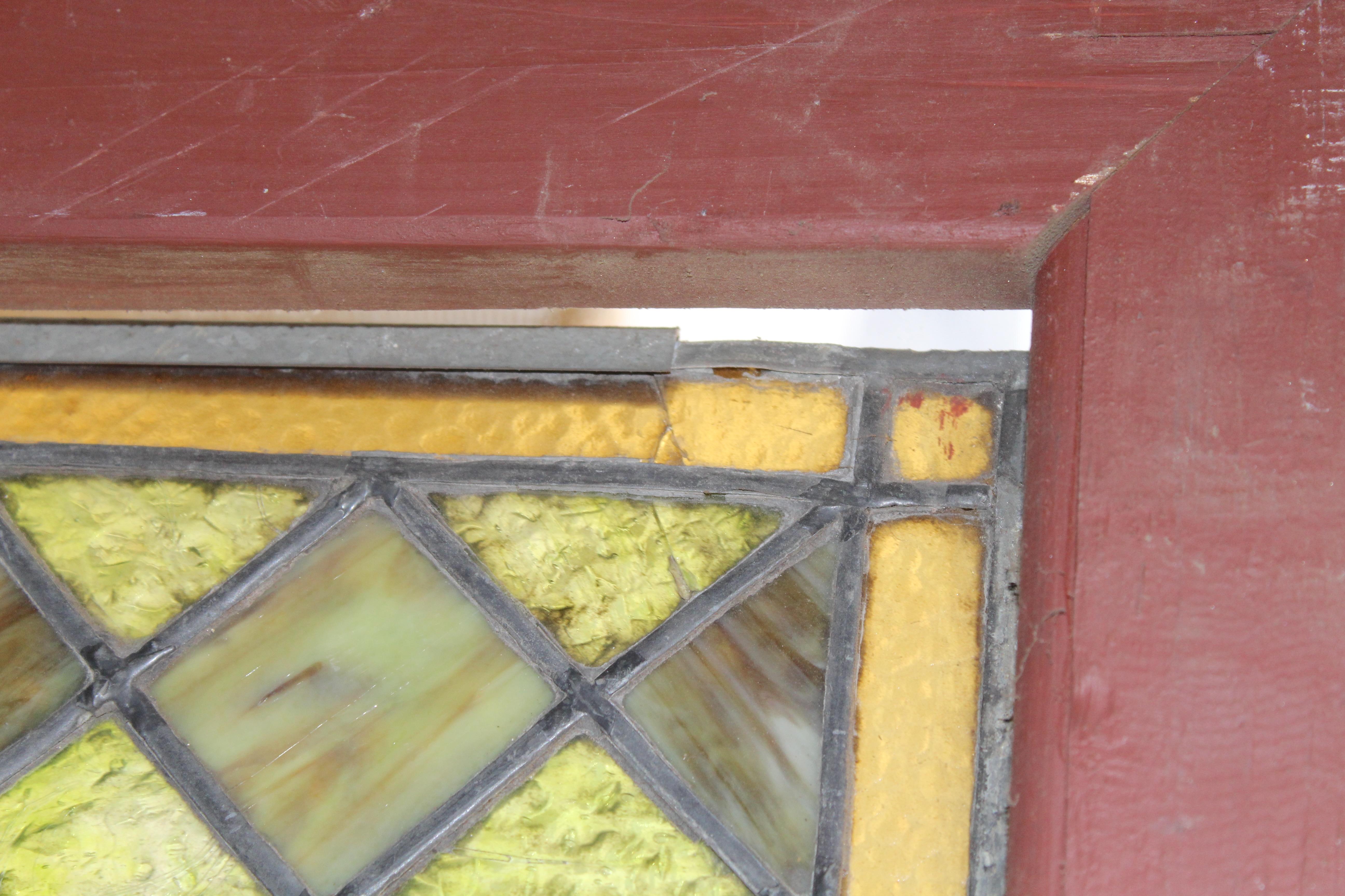 20th Century American Stained Glass Transom 45