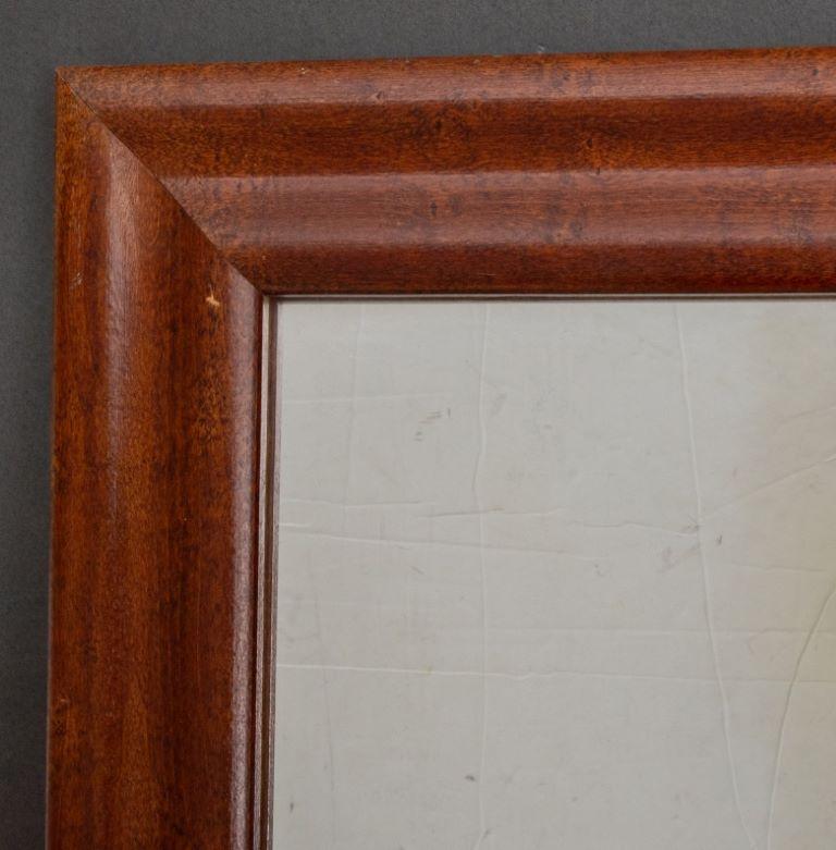 American Stained Maple Ogee Mirror, 20th Century. 

Dealer: S138XX