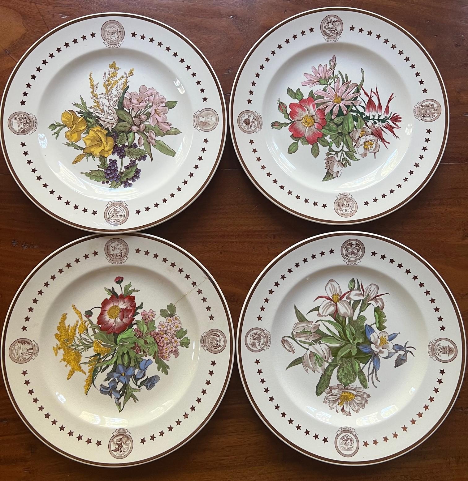 Complete set of twelve plates called 