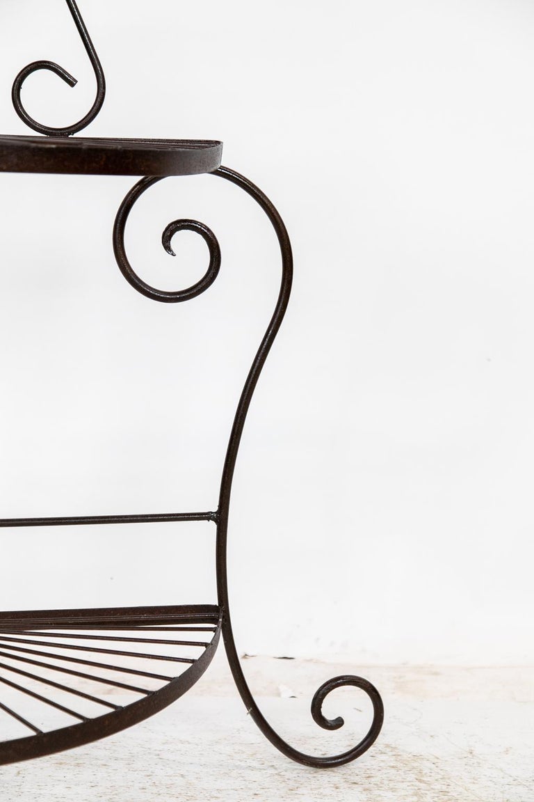 American Steel Corner Shelf For Sale at 1stDibs