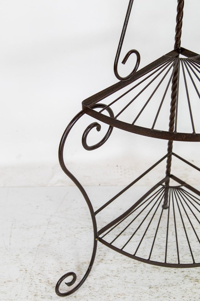 American Steel Corner Shelf For Sale at 1stDibs