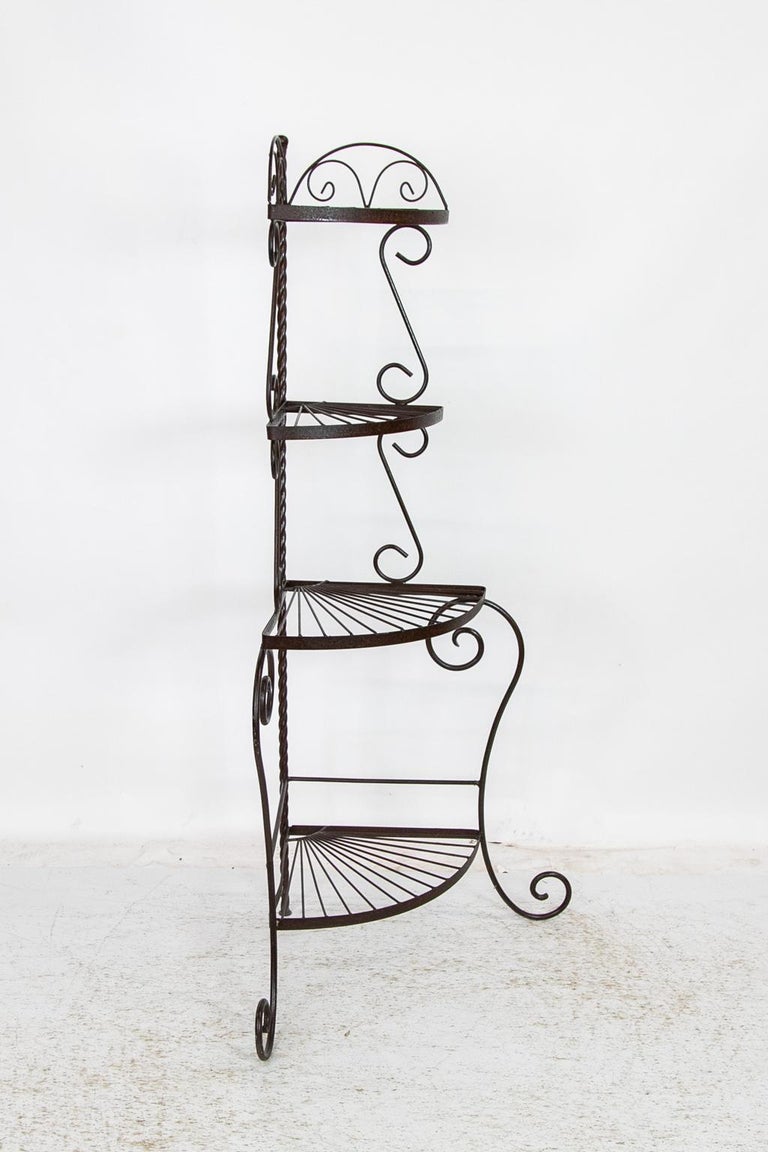 American Steel Corner Shelf For Sale at 1stDibs