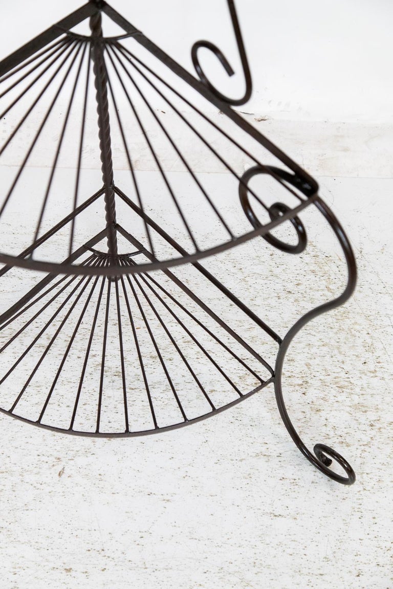 American Steel Corner Shelf For Sale at 1stDibs