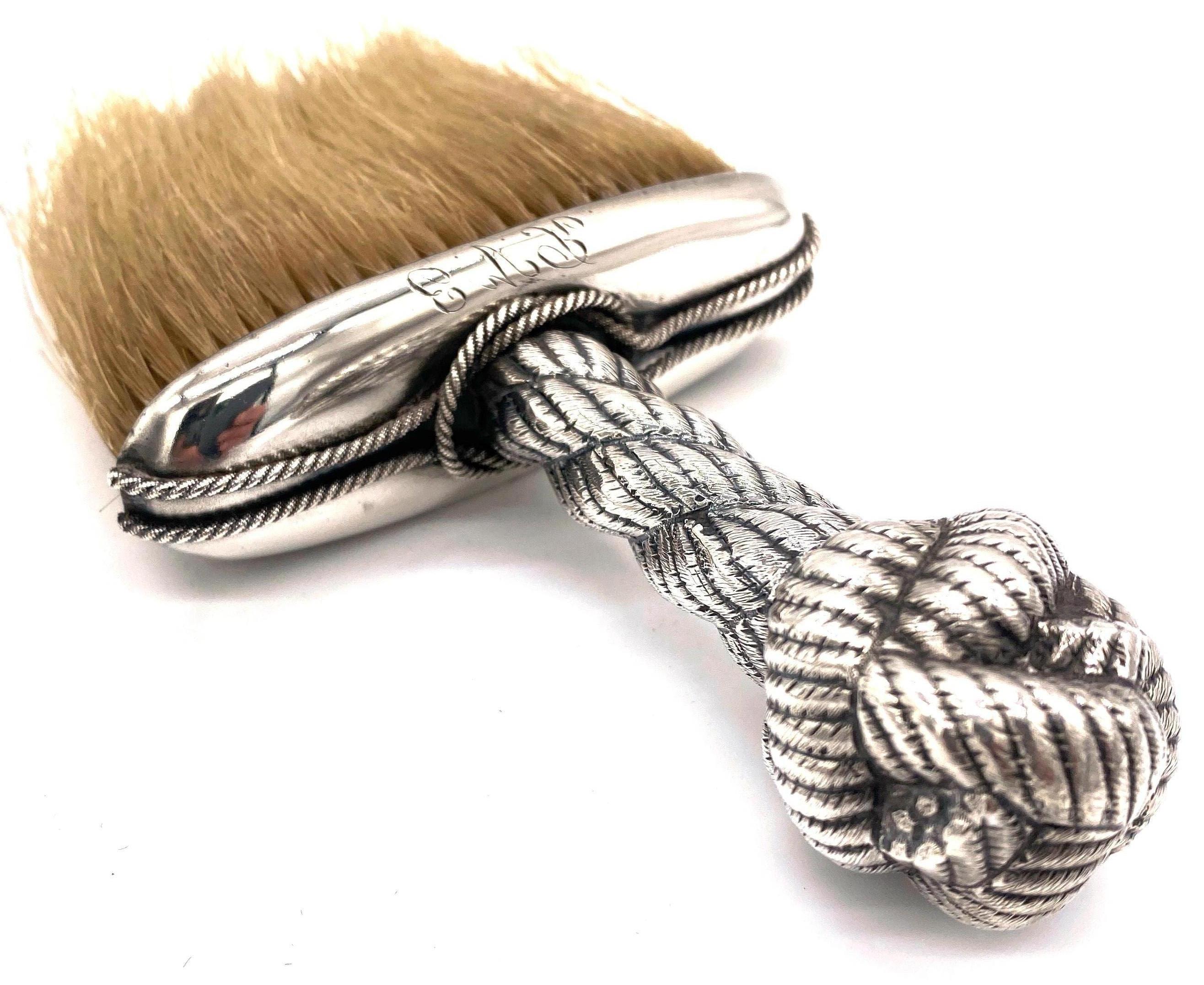 19th Century American Sterling Aesthetic 'Sailors Knot' Brush, Attributed Dominick & Haff For Sale