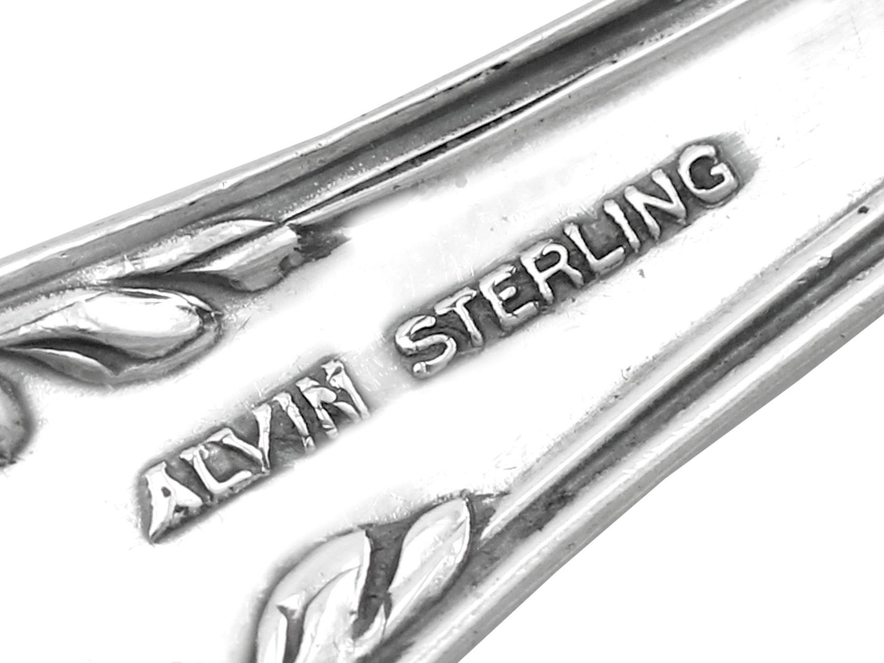 Mensa americana in argento sterling con posate per otto persone in vendita 8