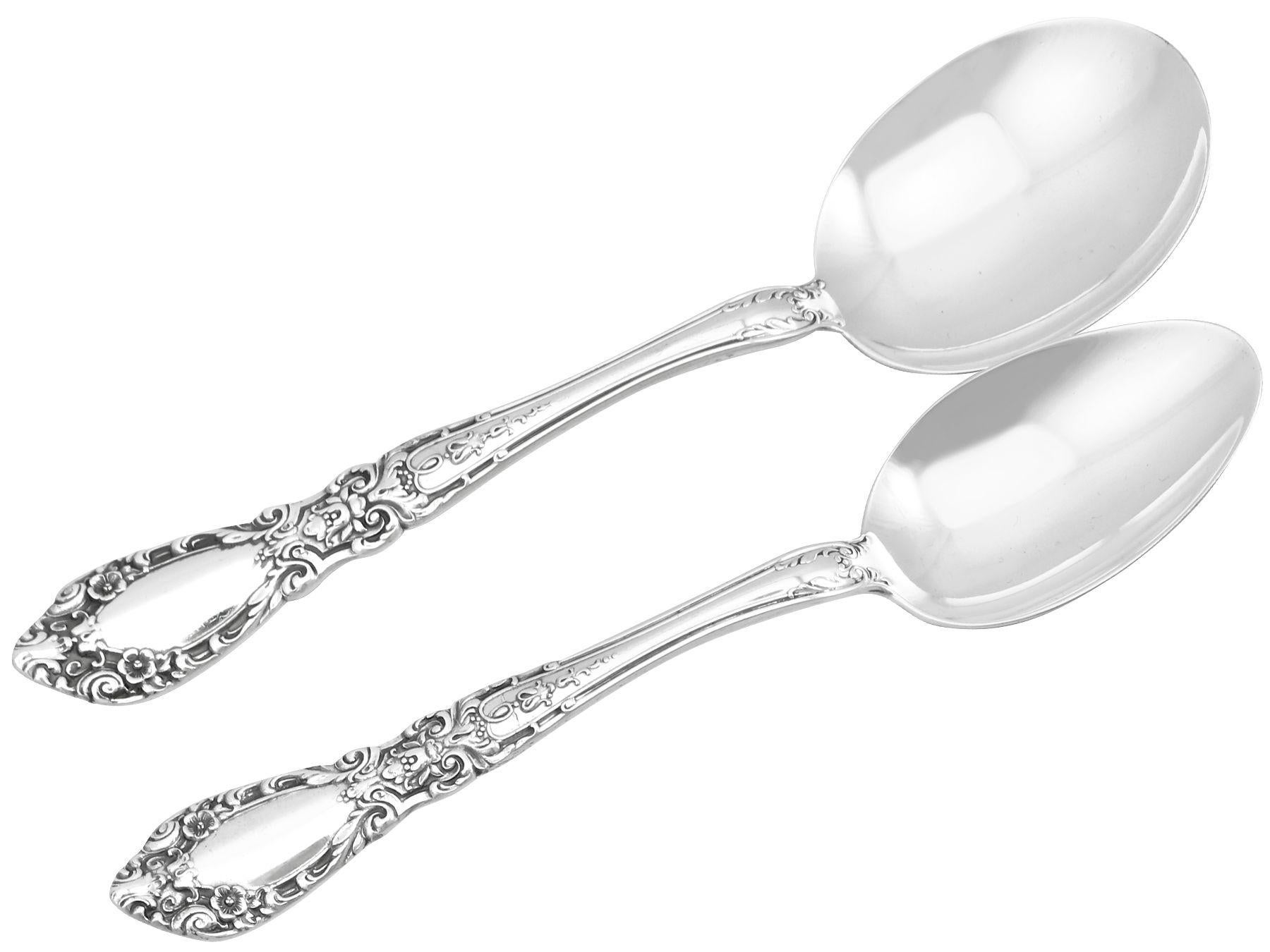 American Sterling Silver Canteen of Cutlery for Eight Persons 1