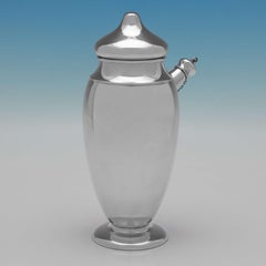 Shaker cocktail américain en argent sterling - Ensko of New York - vers 1960