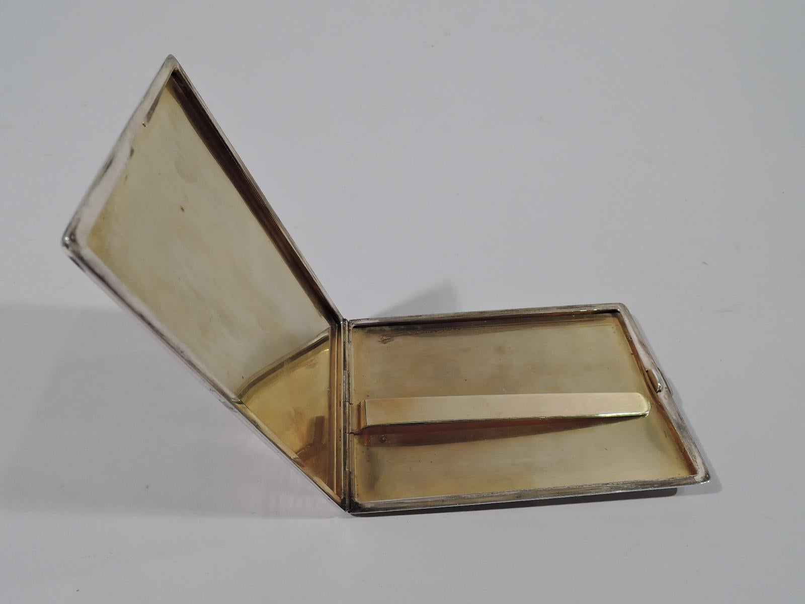 20th Century American Sterling Silver and Enamel Nautical Signal Flags Cigarette Case