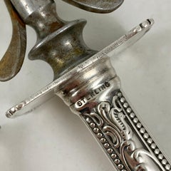 American Sterling Silver Handled Carving Knife and Fork, Set of Two, circa 1930s