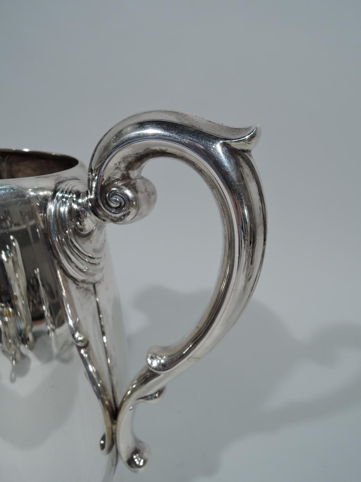 Art Deco American Sterling Silver Modern Classical Water Pitcher For Sale