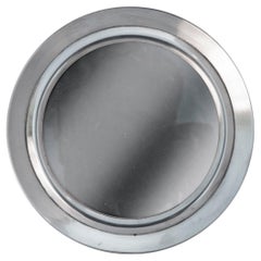 American Sterling Silver Round Photo Frame/Velvet Backing
