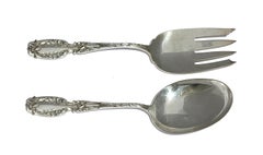 American Sterling Silver Salad Fork and Spoon