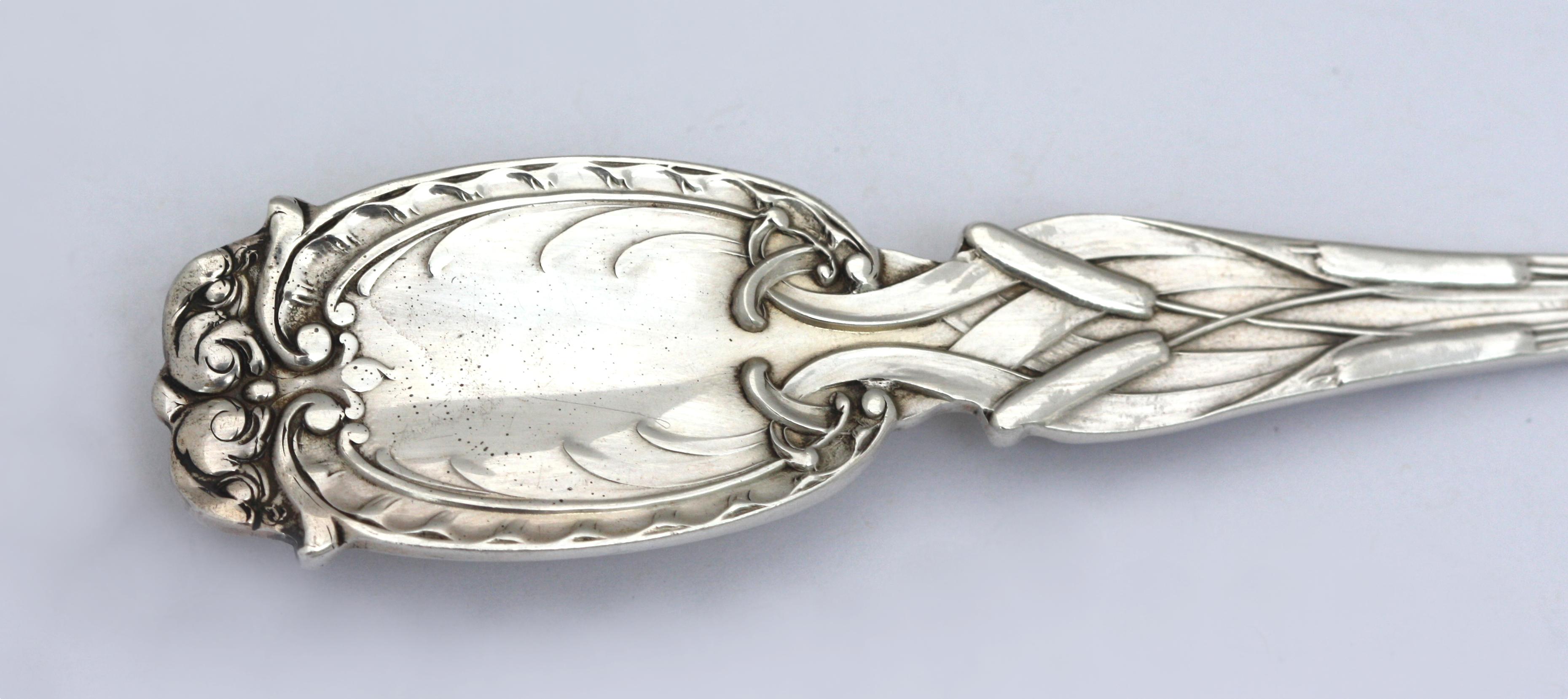 20th Century American Sterling Silver Salad Fork and Spoon For Sale