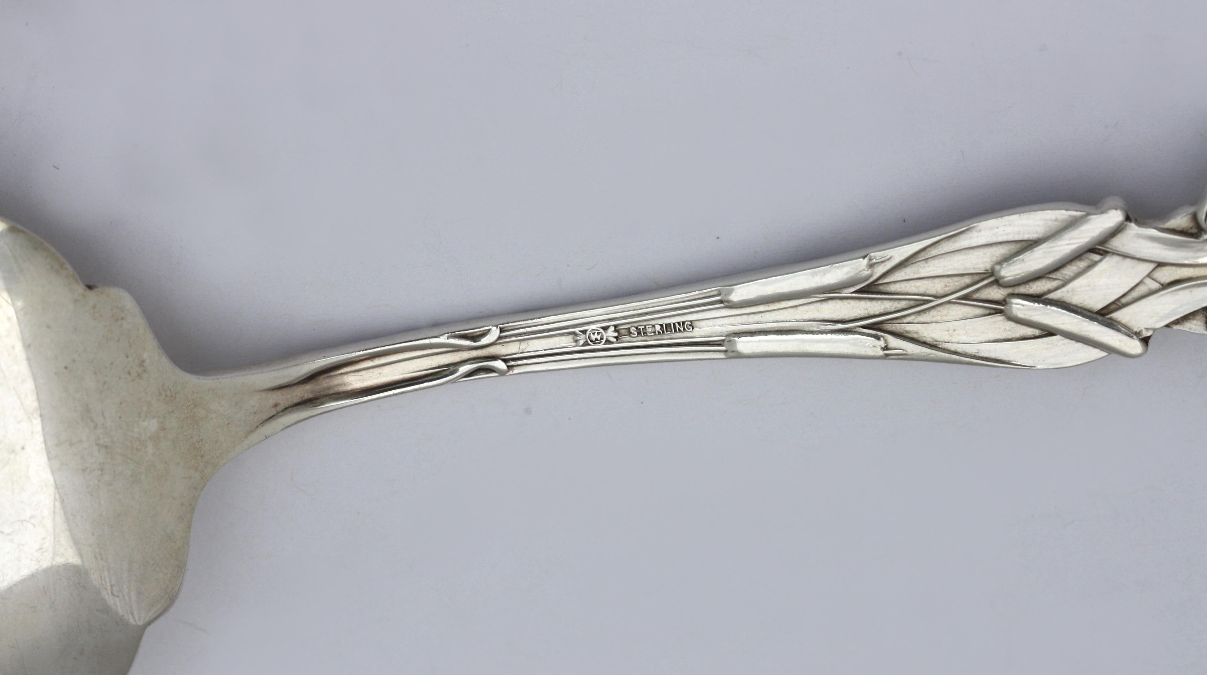 American Sterling Silver Salad Fork and Spoon For Sale 1