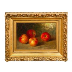 Nature morte américaine à l'huile représentant des pommes par Bryant Chapin vers 1900
