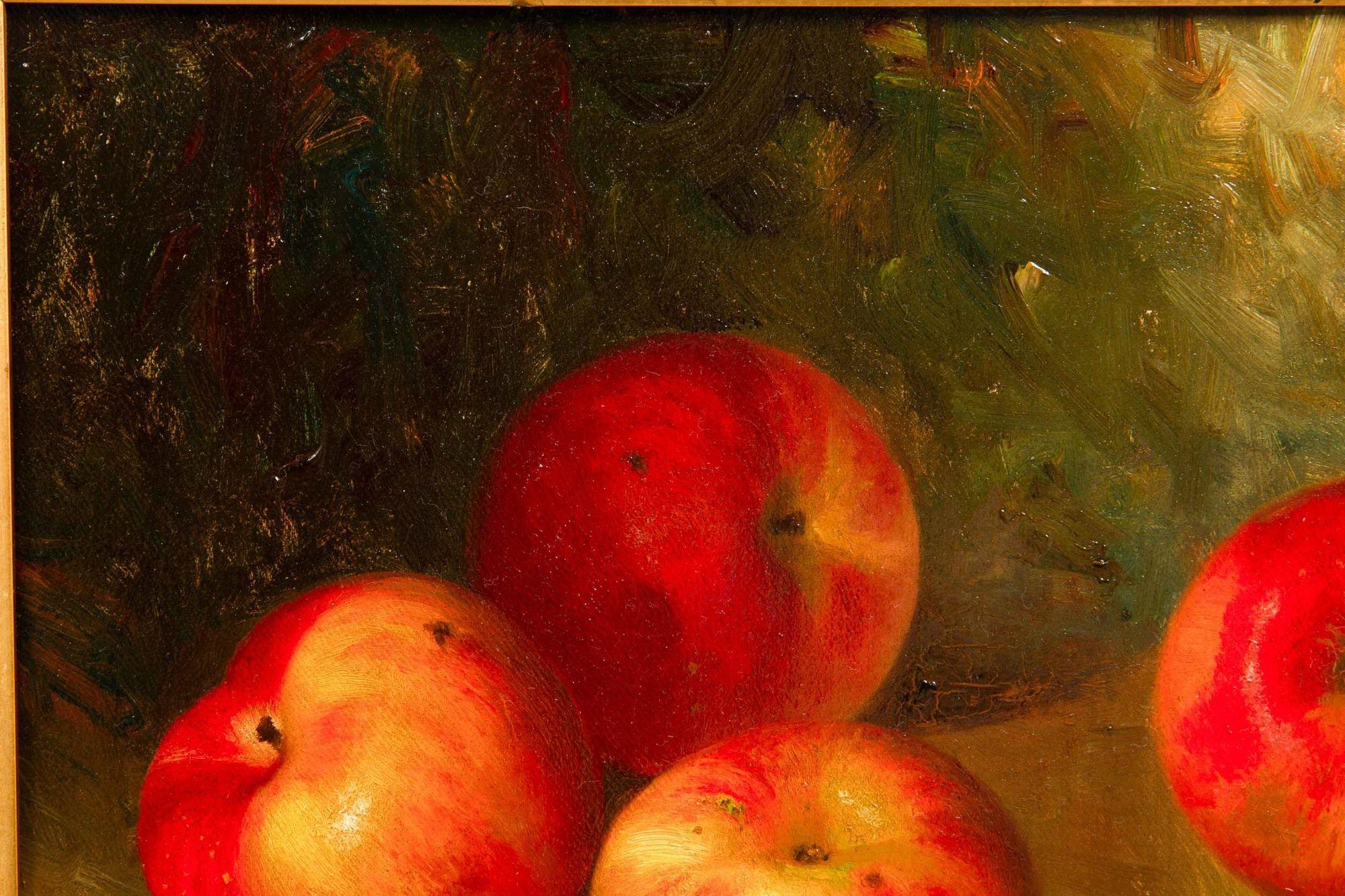 Dipinto a olio di Bryant Chapin, natura morta americana, 1900 ca. In condizioni buone a Shippensburg, PA