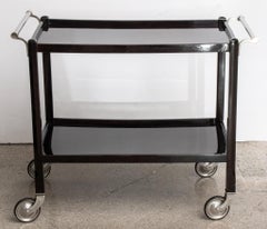 American Streamline Moderne Rolling Bar Cart