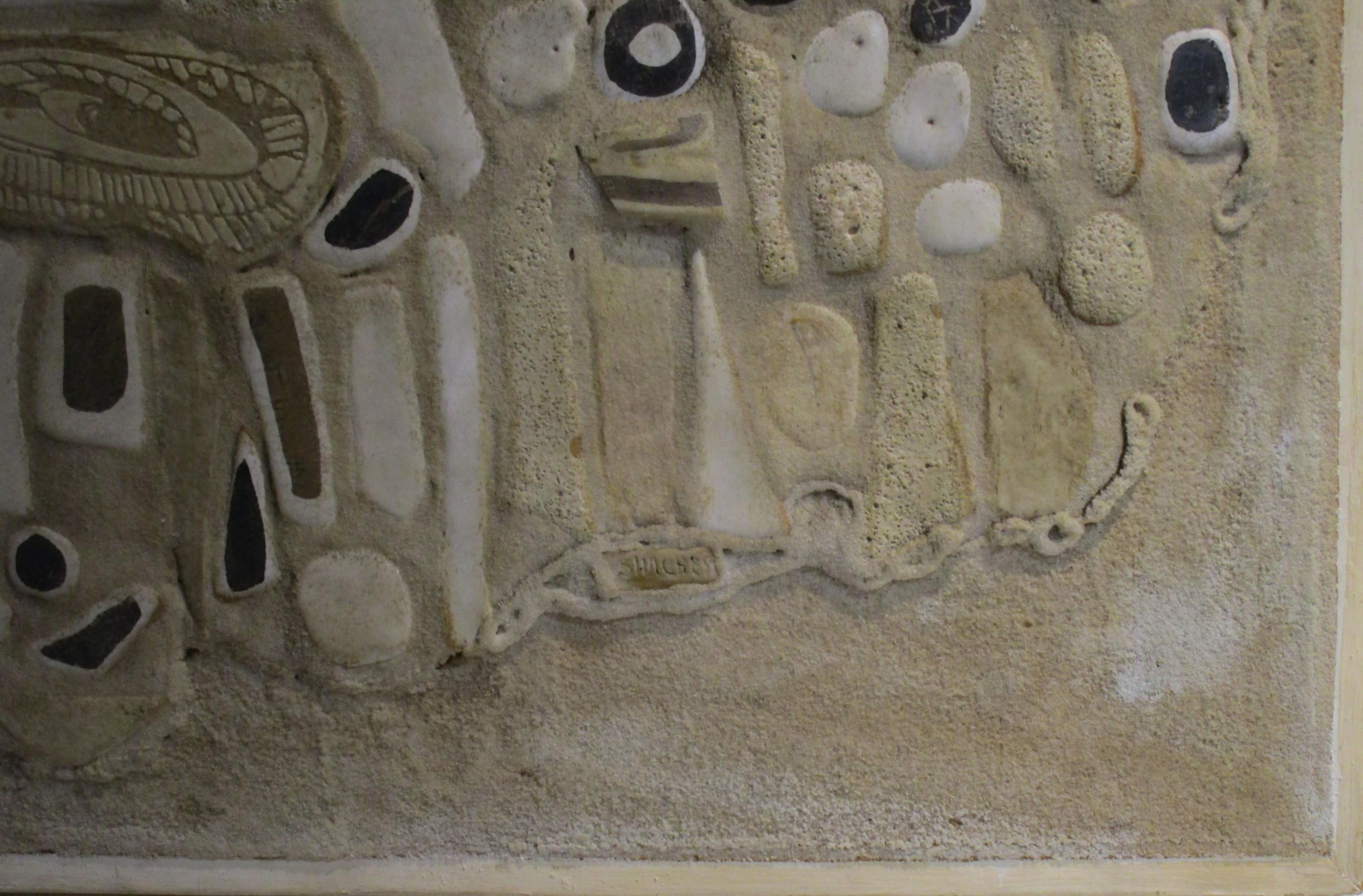 American Studio Ceramic Tile Sculpture Panel by Frances Simches, 1950-1960 2
