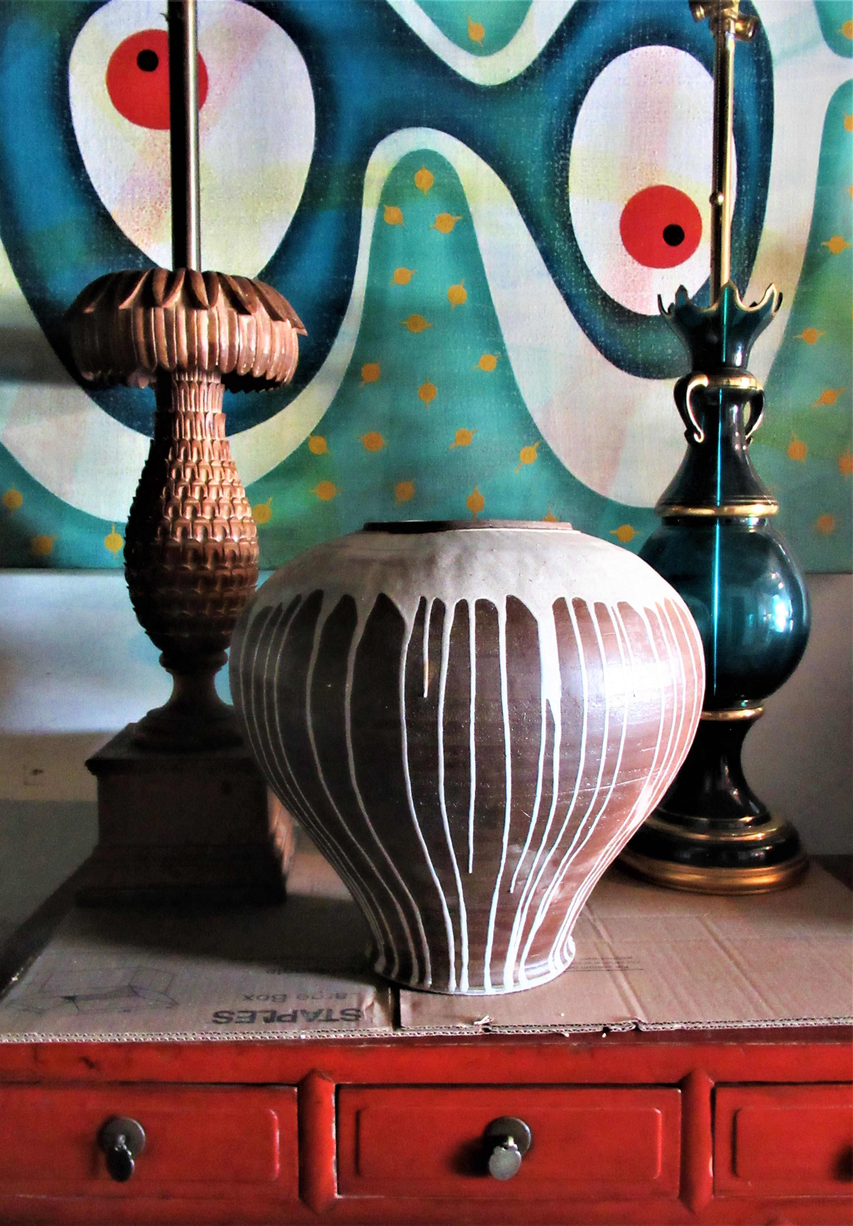 American Studio Ceramics Massive Ovoid Vase 3