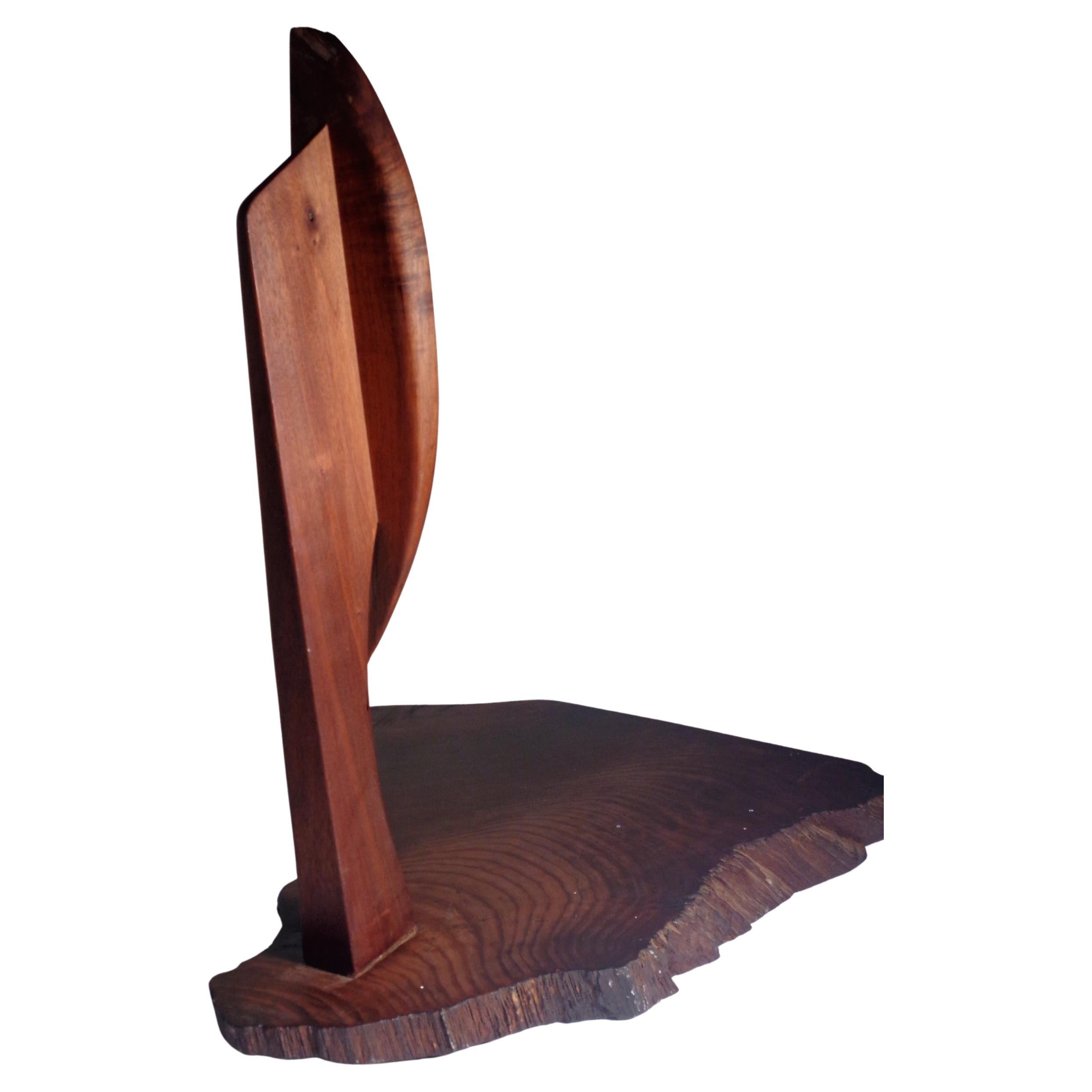 American Studio Craft Movement Modernist Abstract Wood Sculpture, 1970-1980 For Sale 2