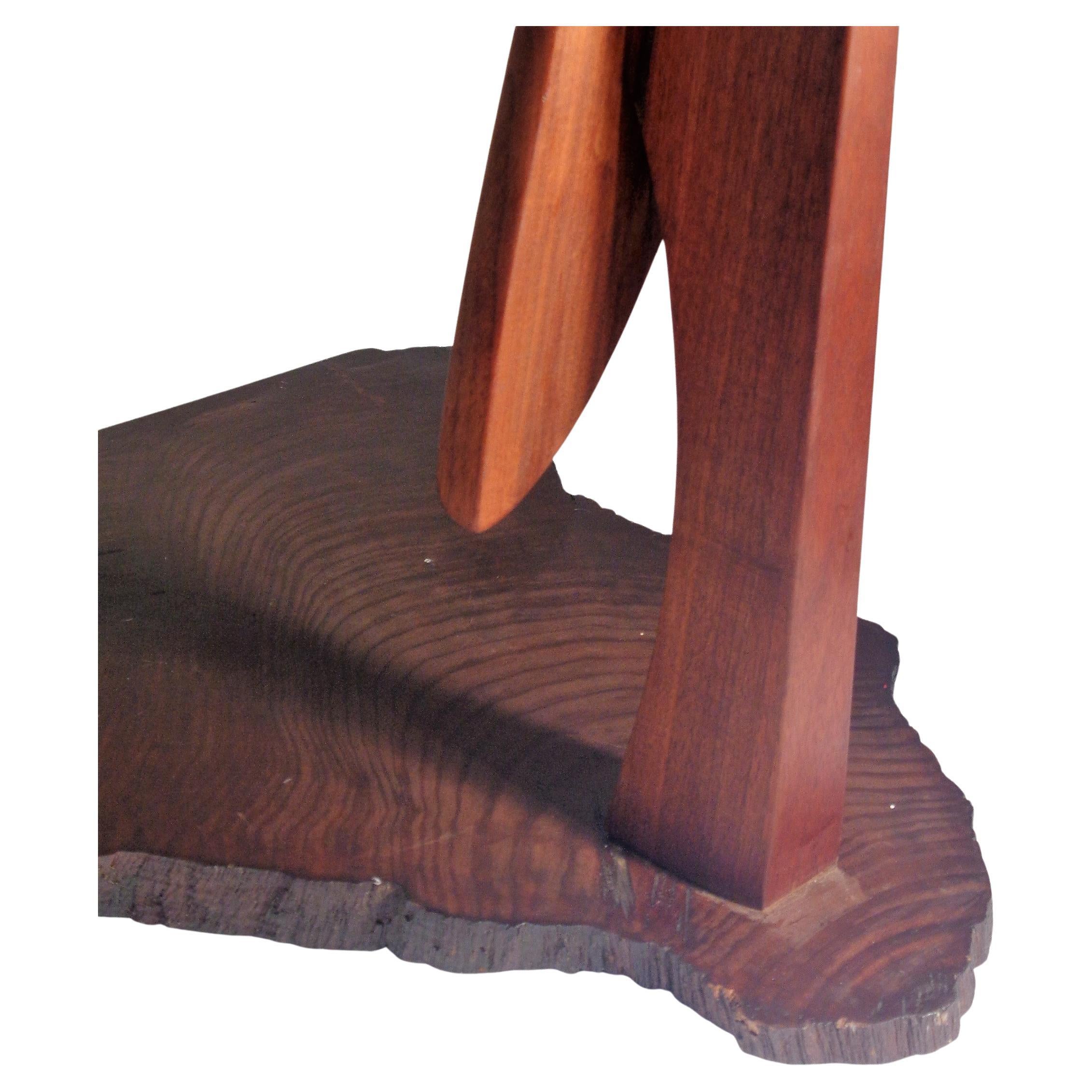 American Studio Craft Movement Modernist Abstract Wood Sculpture, 1970-1980 For Sale 3
