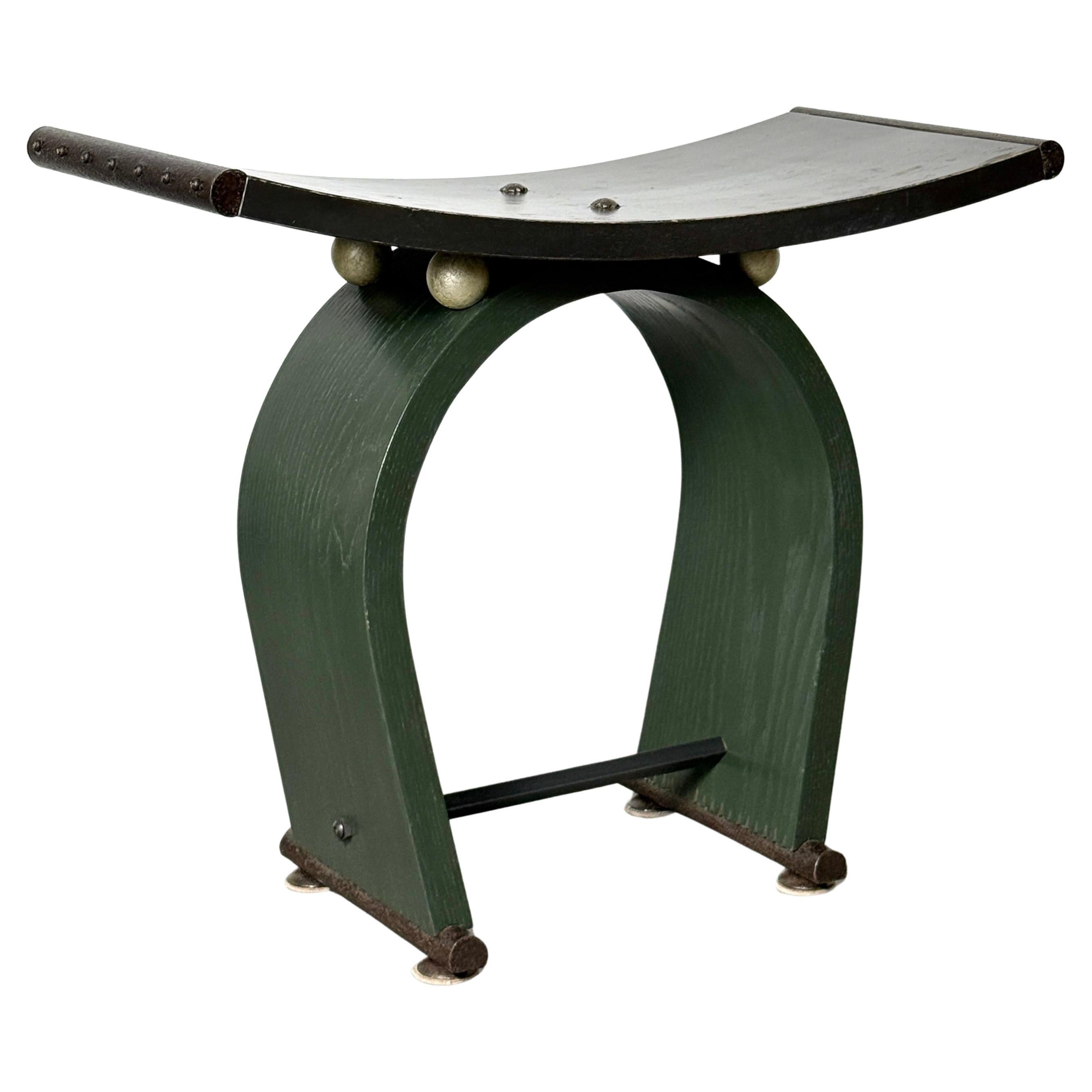 Taburete arquitectónico American Studio Craft de David N. Ebner 1992 en venta