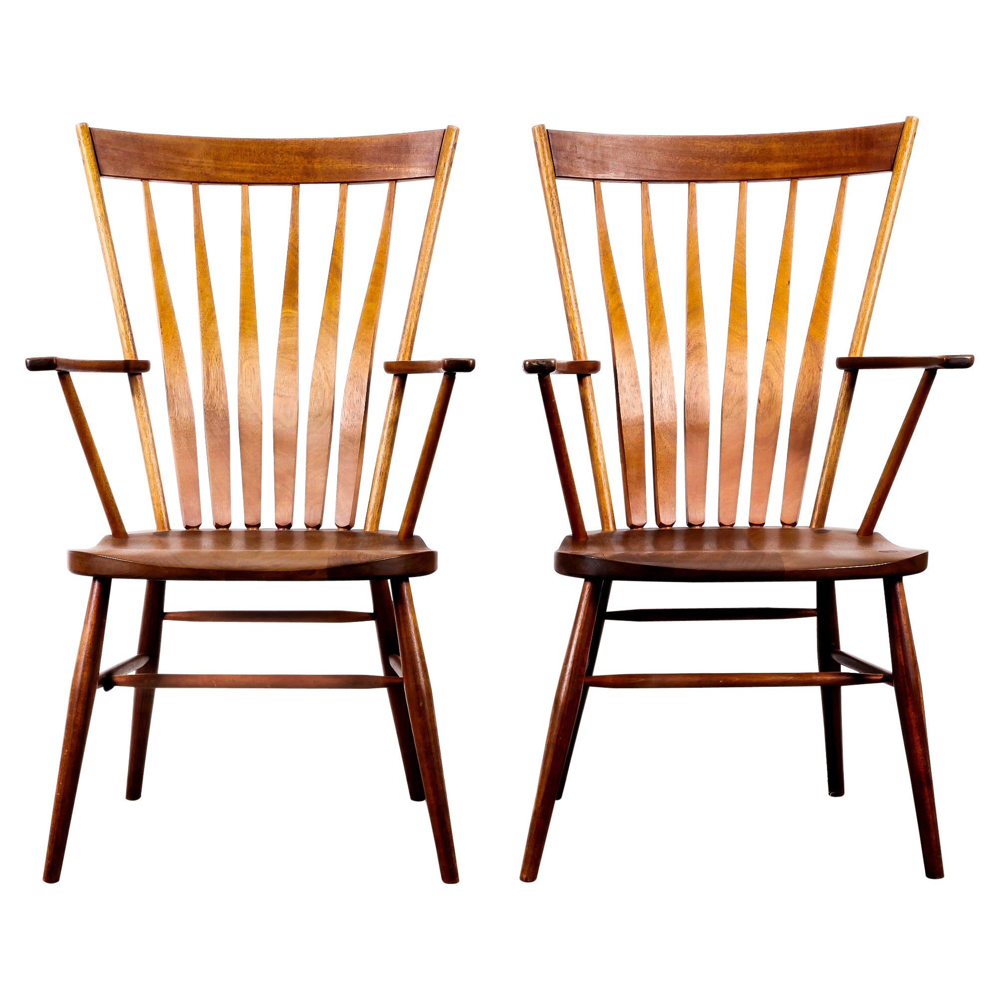 Sillas de capitán American Studio Craft, Pareja en venta