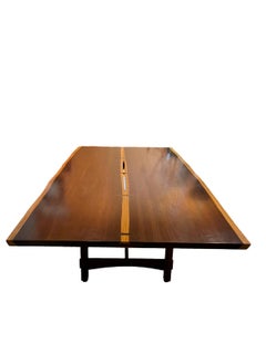 American Studio Craft Dining or Conference Table in Rosewood, Midcentury Style