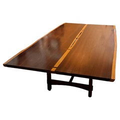 American Studio Craft Dining or Conference Table in Rosewood, Midcentury Style