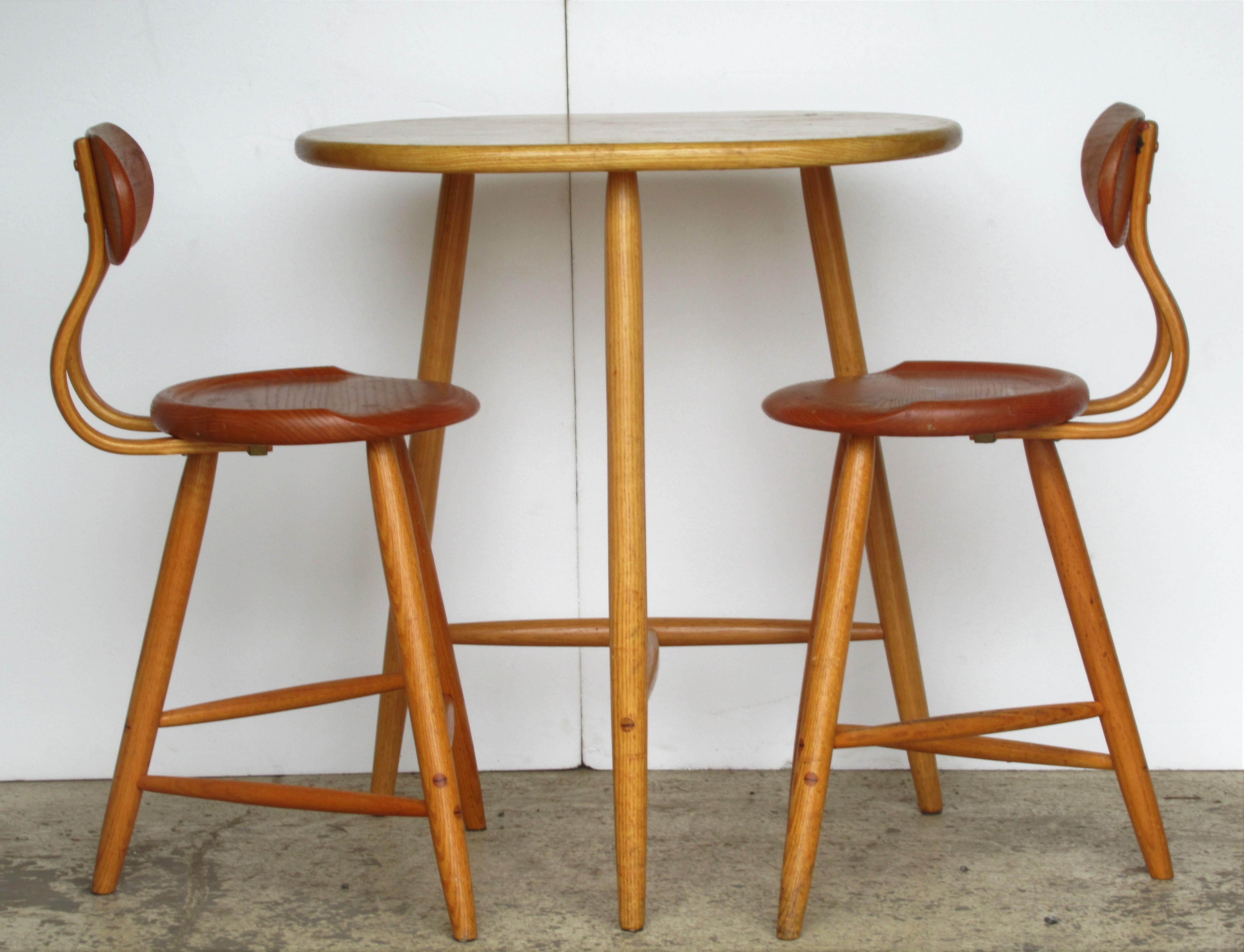 American Studio Craft Movement Stools and Table by Kai Pedersen, circa 1980 10