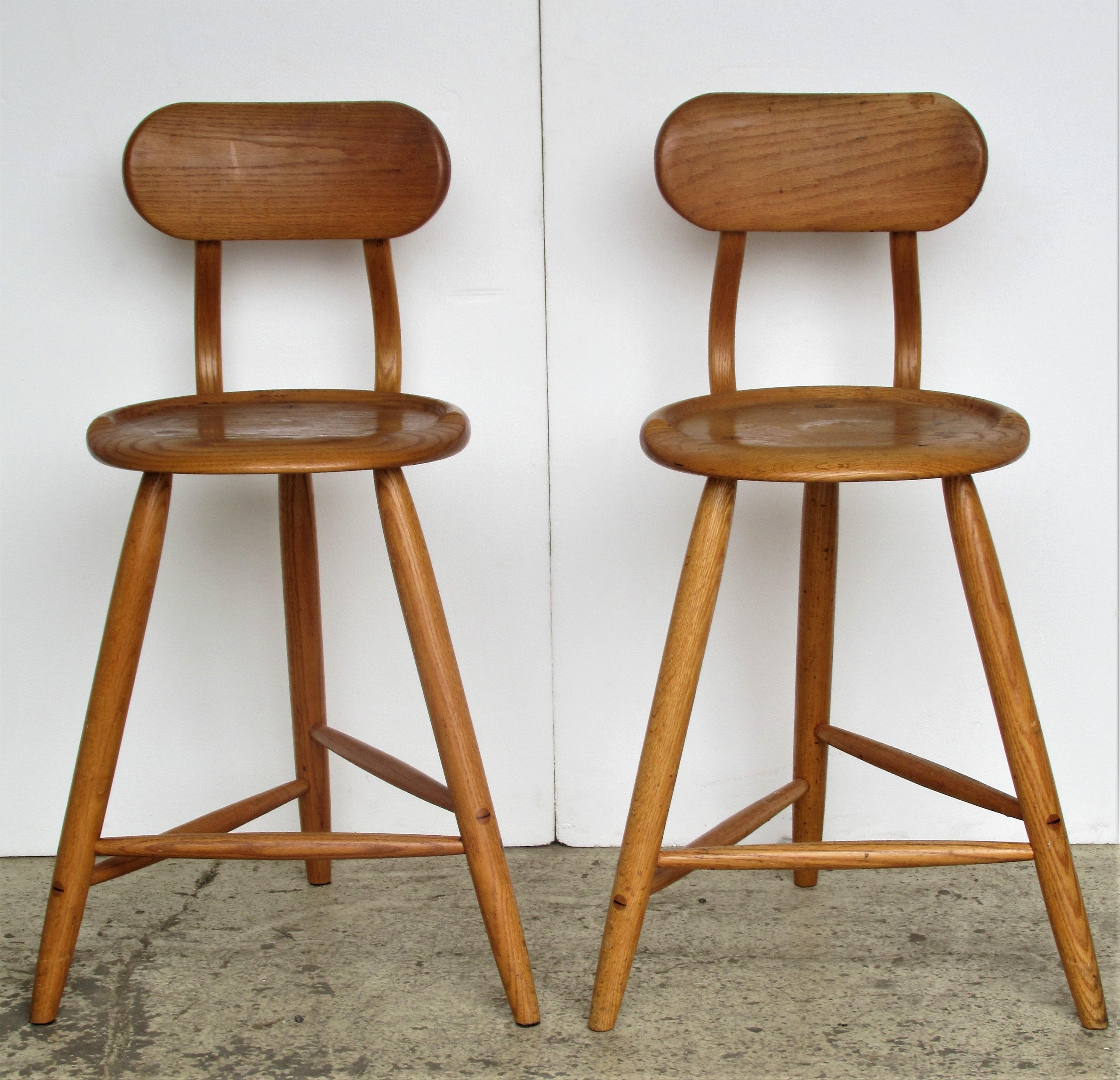 American Studio Craft Movement Stools and Table by Kai Pedersen, circa 1980 2