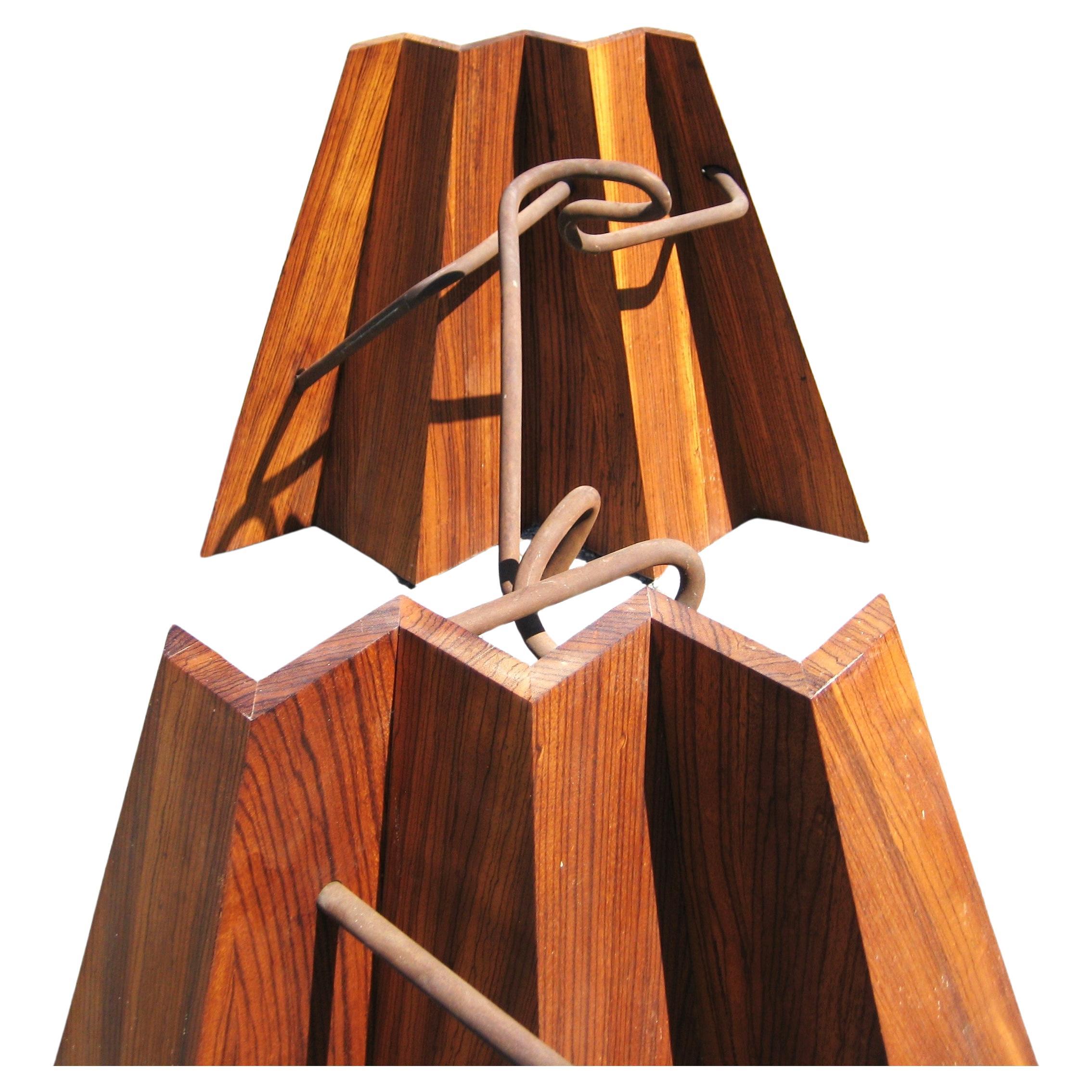 Mesa Americana Studio Craft de Madera de Cebra y Hierro - Consola / Escritorio / Comedor en venta 3