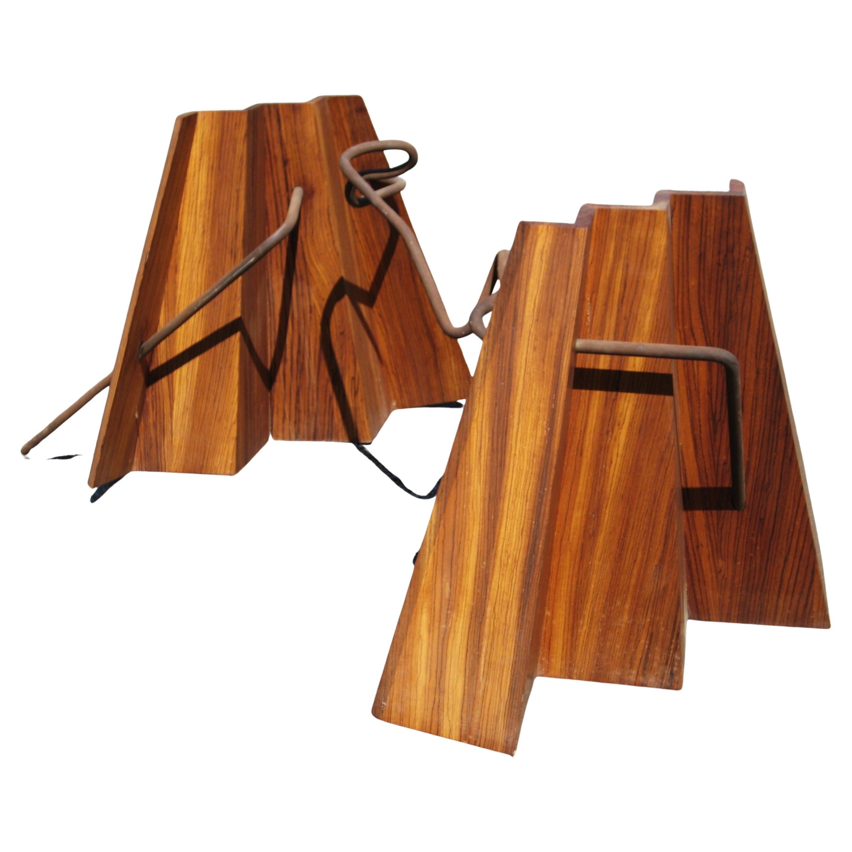 Mesa Americana Studio Craft de Madera de Cebra y Hierro - Consola / Escritorio / Comedor Hecho a mano en venta