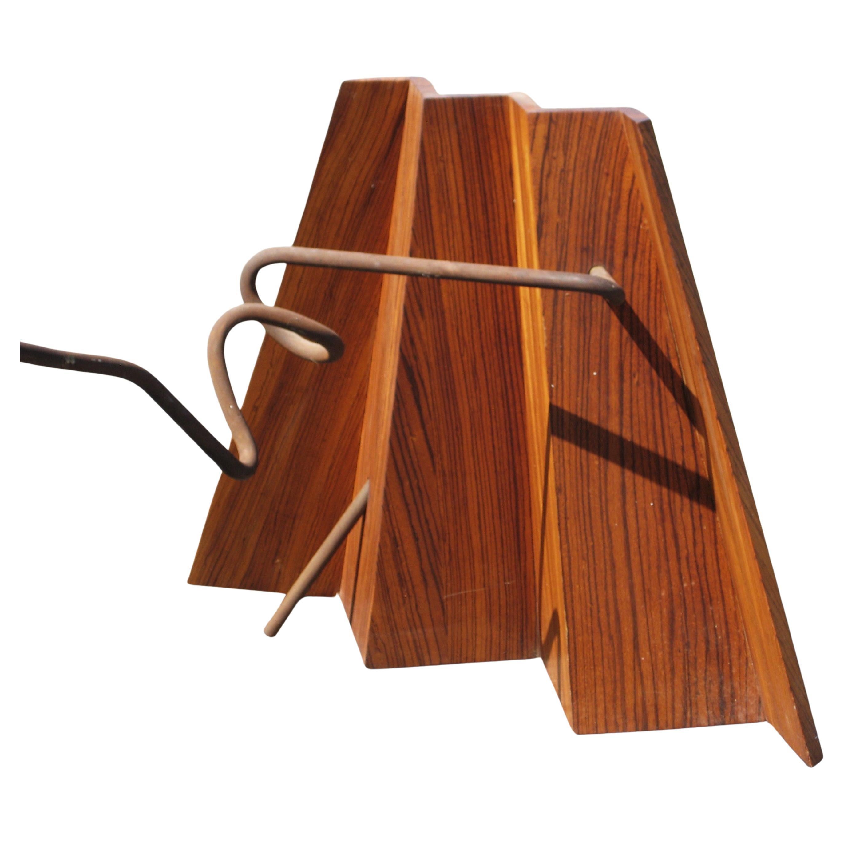 Mesa Americana Studio Craft de Madera de Cebra y Hierro - Consola / Escritorio / Comedor en venta 1
